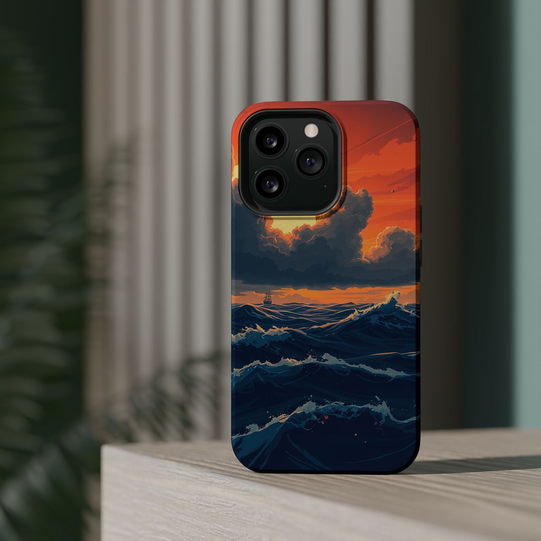iPhone Dreamy Storm at Sea Design 15 Slim Everyday Designer Case · iPhone Case
