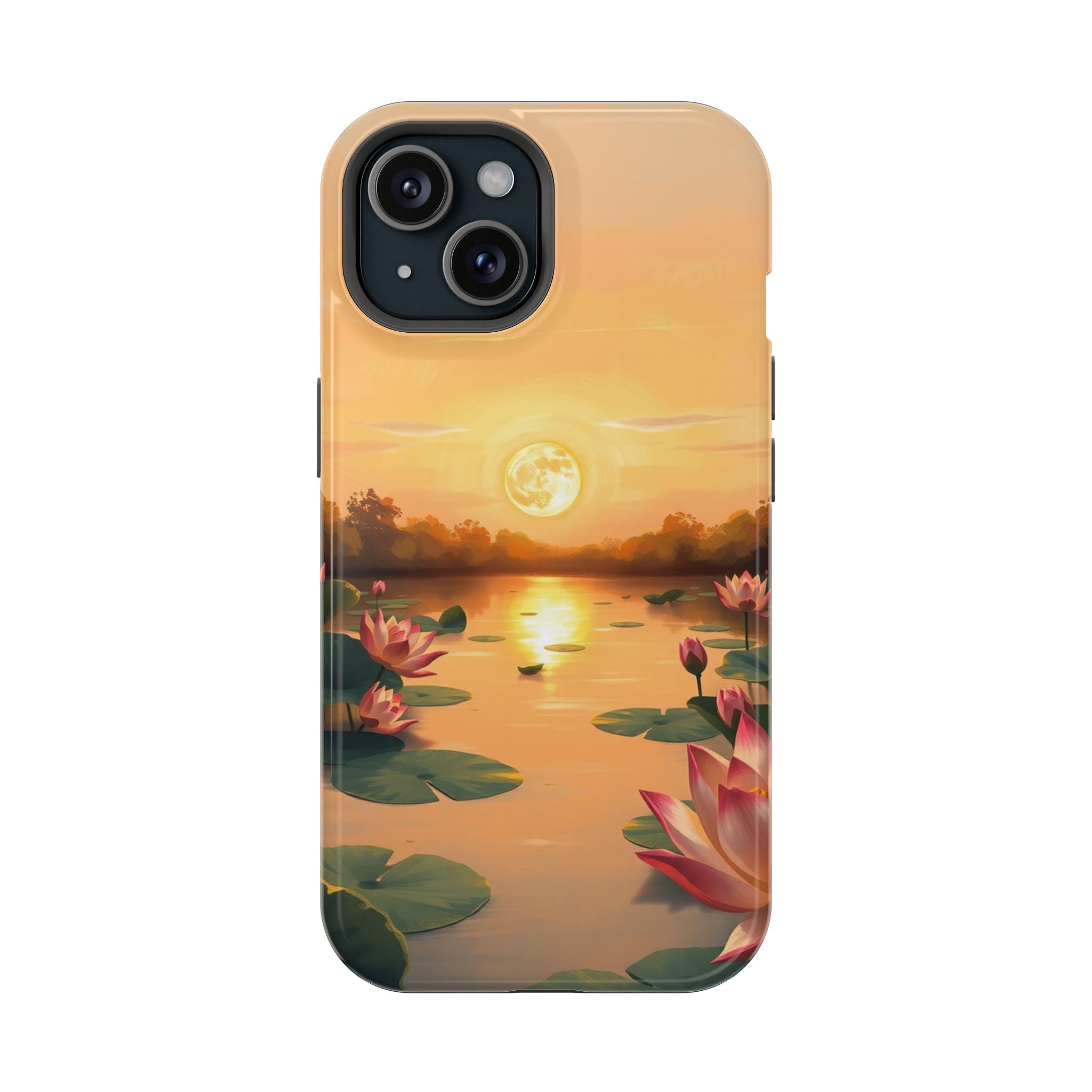 iPhone Lotus Pond Oil Painting Impressionist Slim iPhone Everyday · iPhone Case