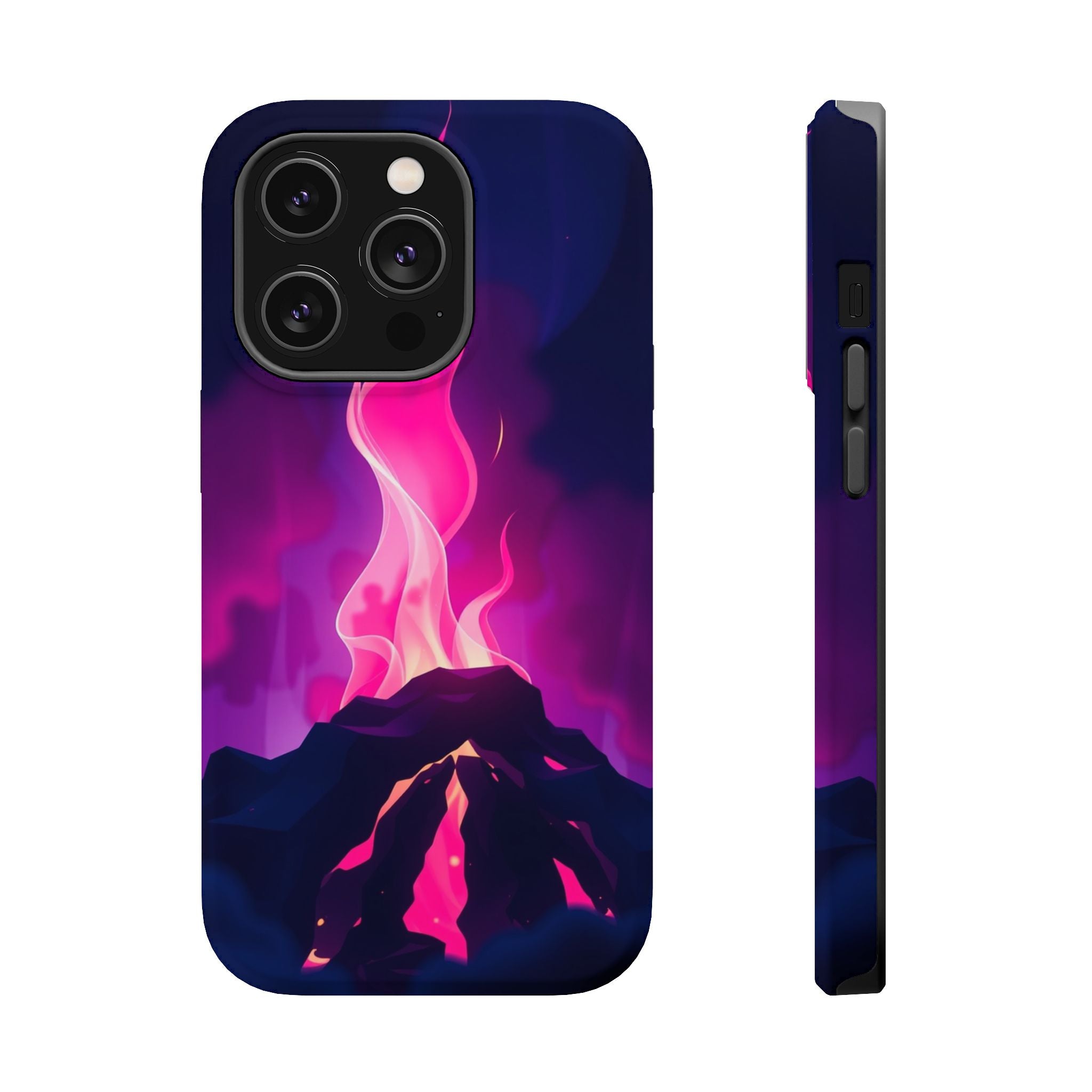 iPhone Cyan And Magenta Wildfire Glow Slim Everyday Designer Case · iPhone Case