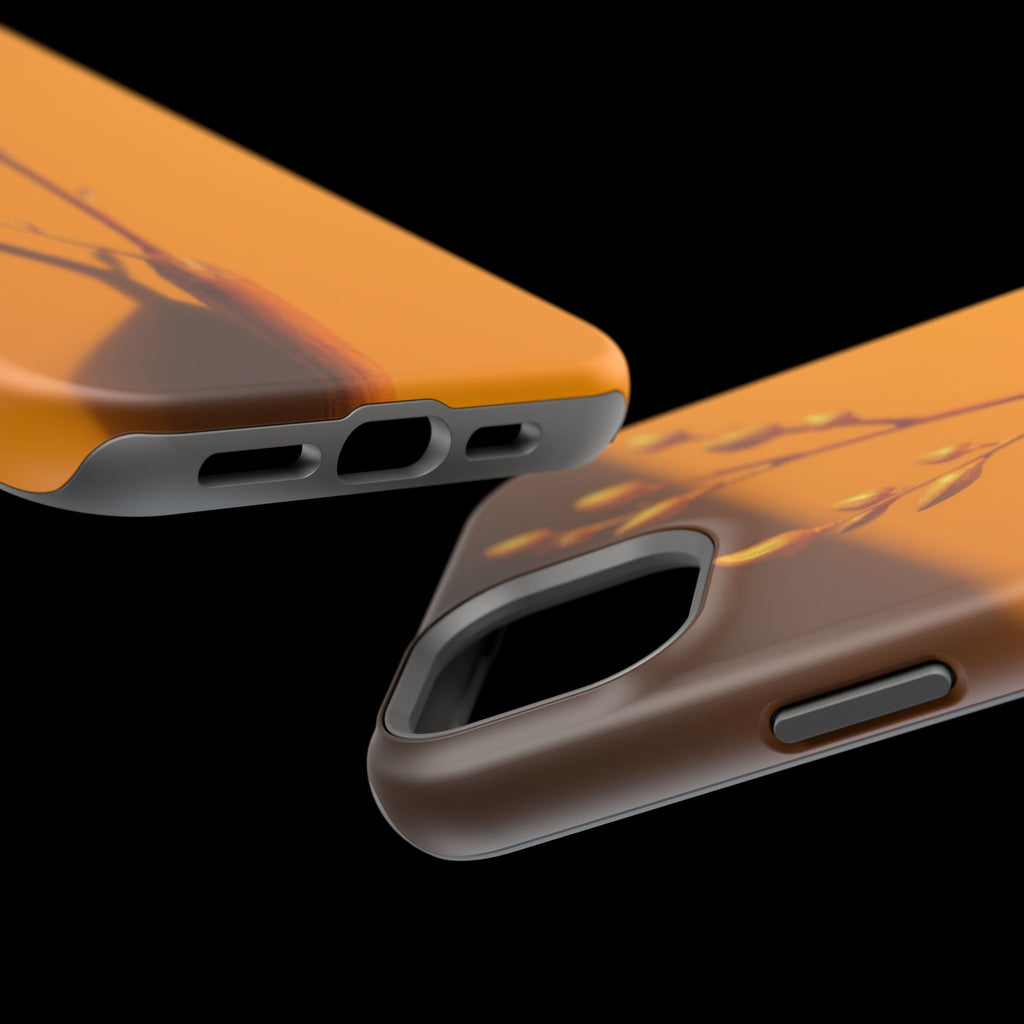 iPhone Mustard And Rust Minimalist Stem Slim Everyday iPhone Designer · iPhone C