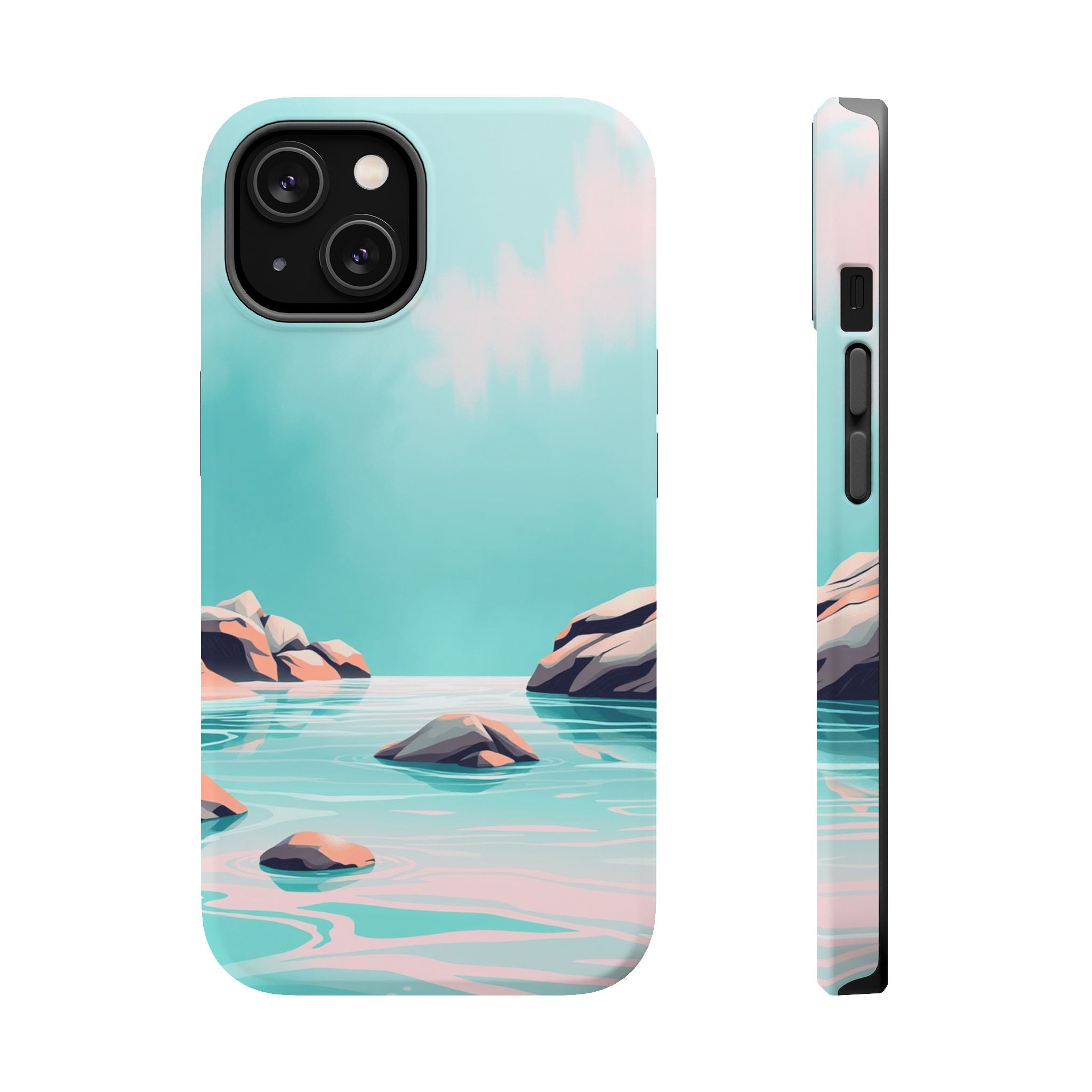 iPhone Vibrant Tidal Pool Design Bold Modern Everyday Snap Case · iPhone Case