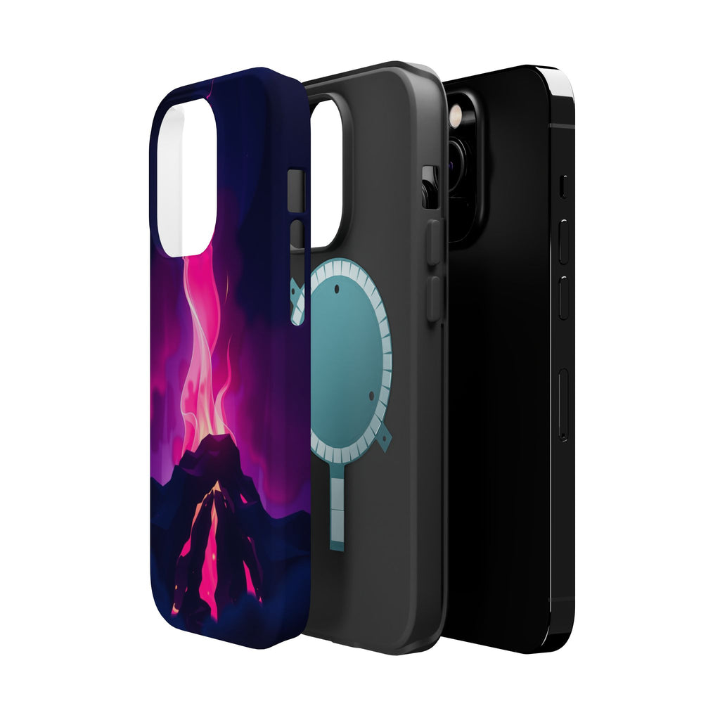 iPhone Cyan And Magenta Wildfire Glow Slim Everyday Designer Case · iPhone Case