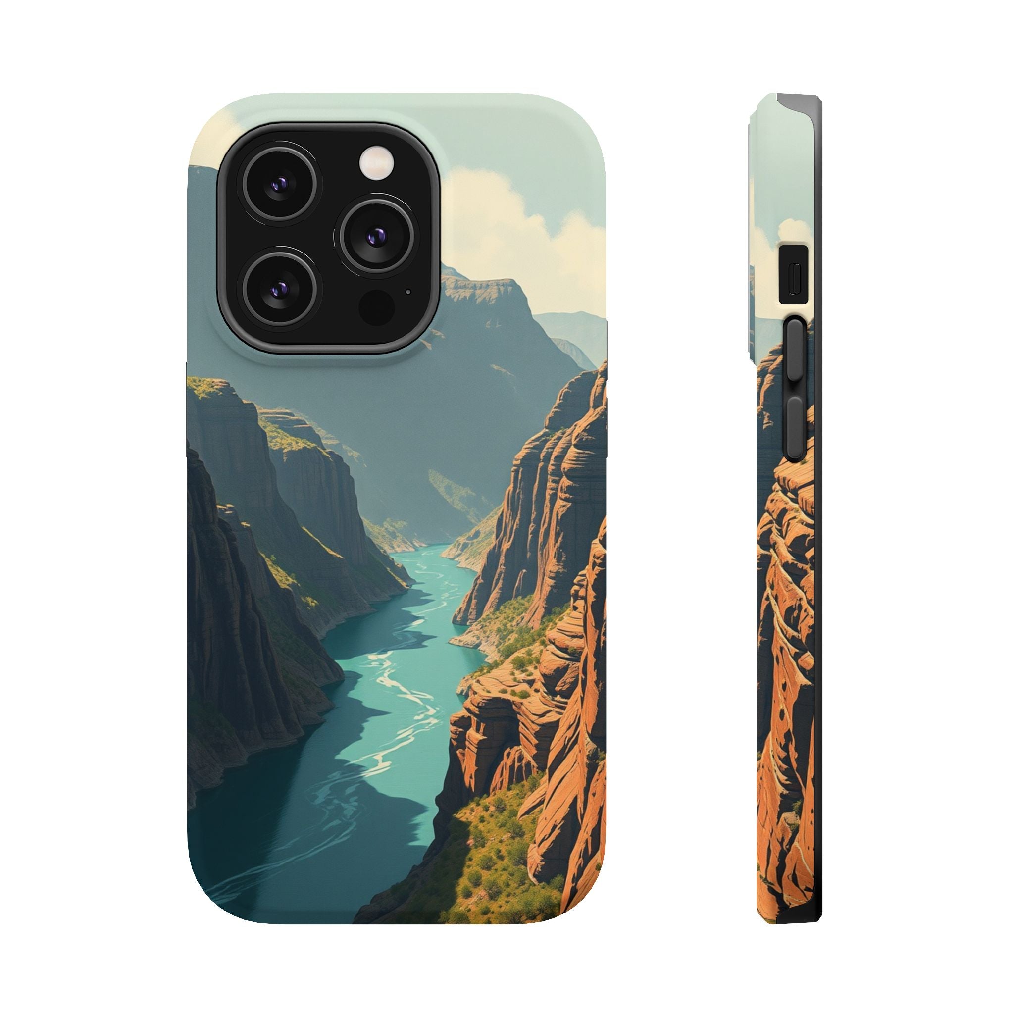 iPhone Charcoal And Copper River Canyon Slim Everyday iPhone 19 · iPhone Case