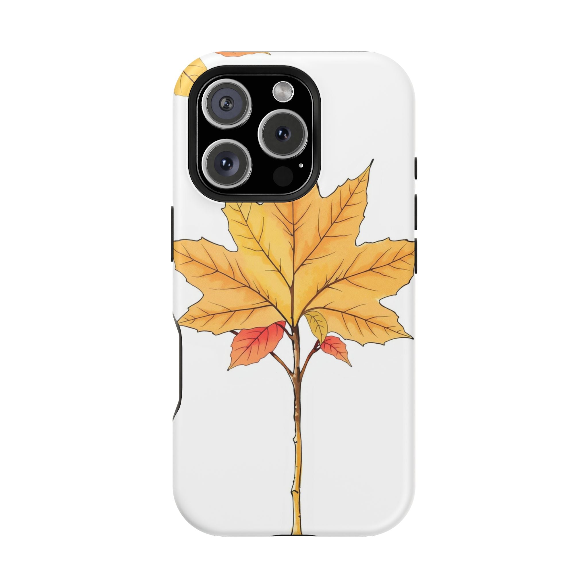 iPhone Mint And Blush Autumn Maple Bold Modern Everyday Snap Case · iPhone Case
