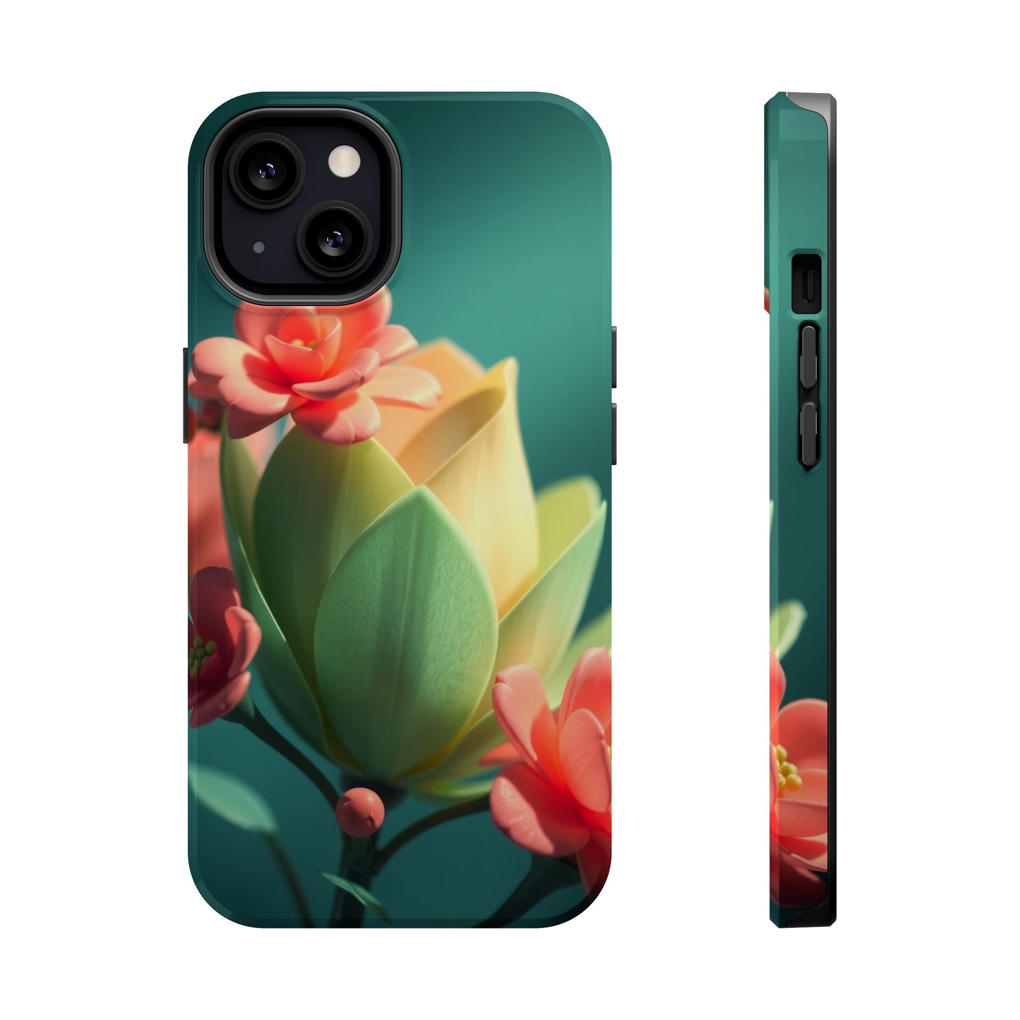 iPhone Floral Geometric Electric Art Slim Everyday Designer Case · iPhone Case