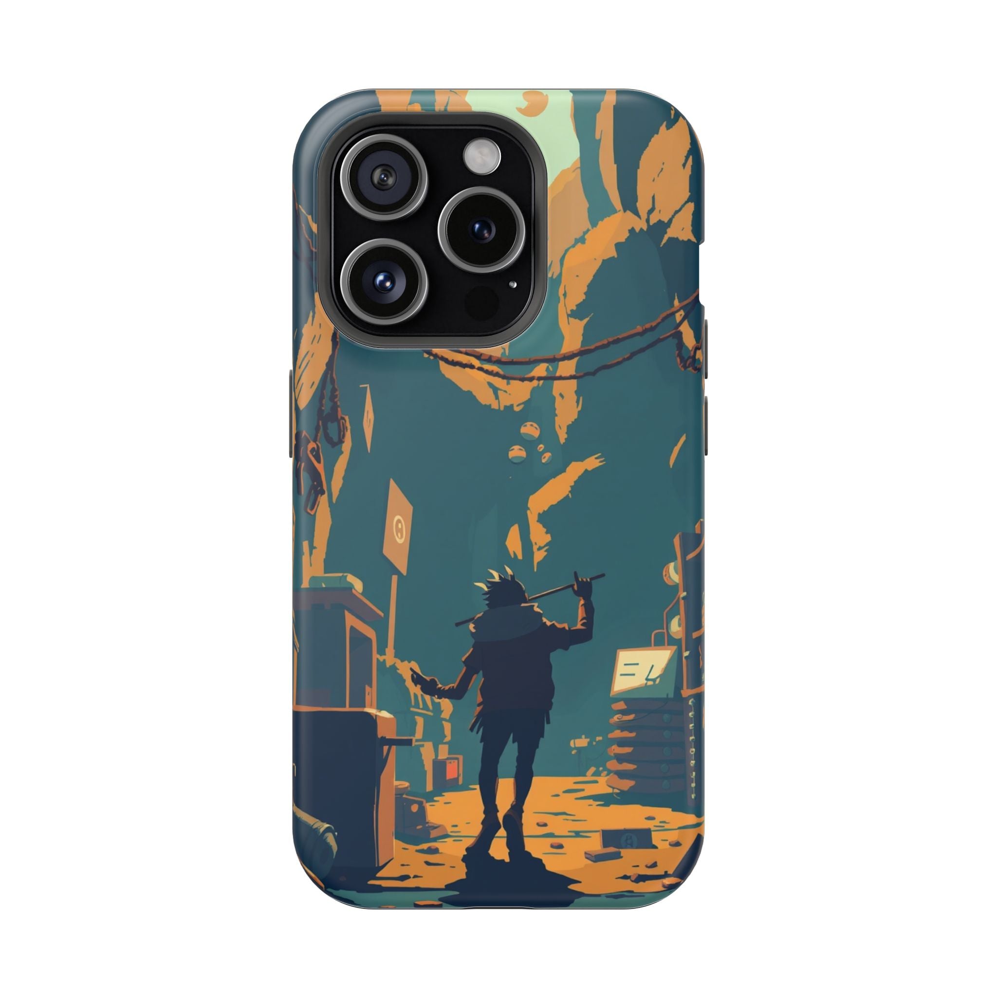 iPhone Mustard And Rust Unhinged in a Cute Way Soft Finish Everyday Case · iPhon