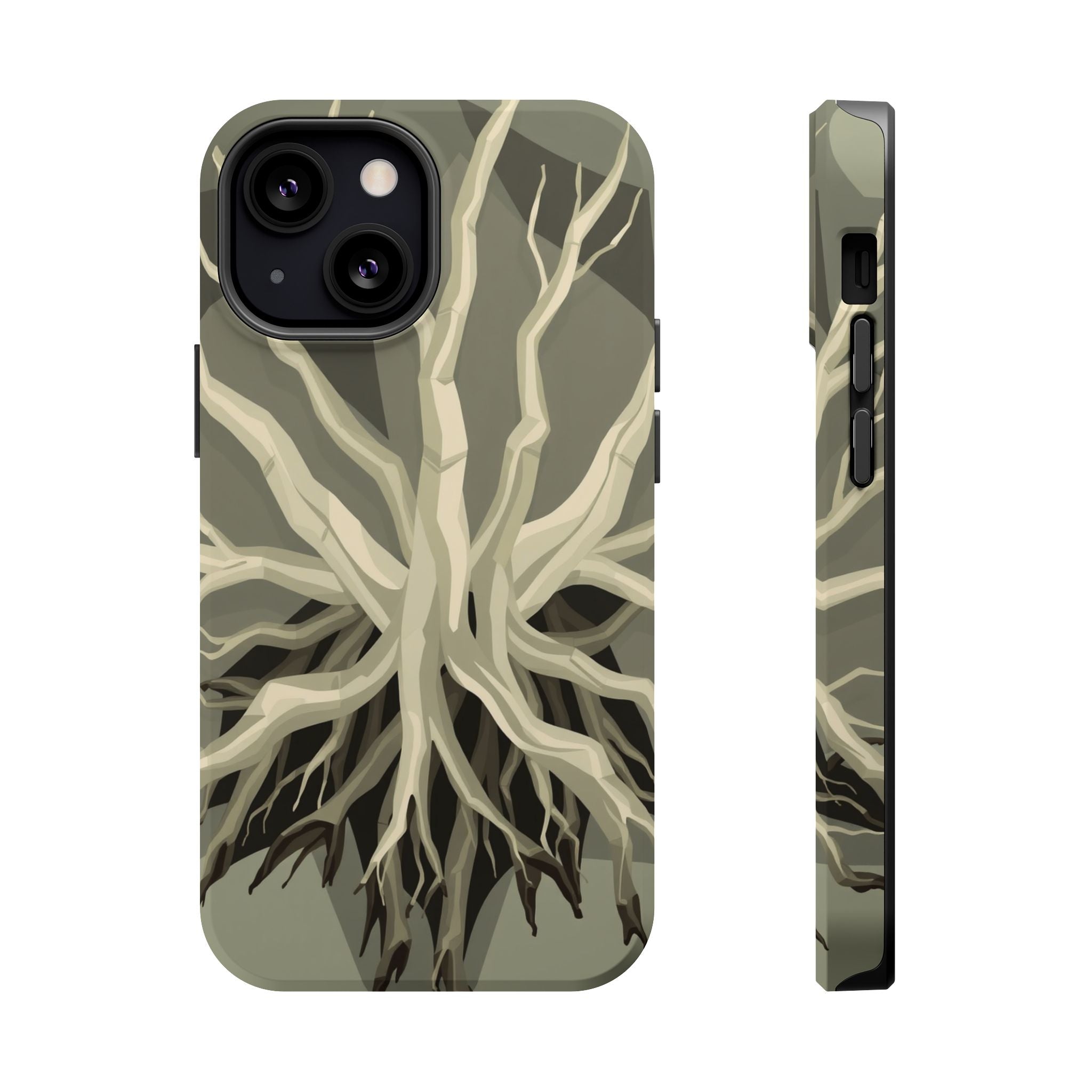iPhone Sage And Ivory Mangrove Roots Slim Everyday Designer Case · iPhone Case