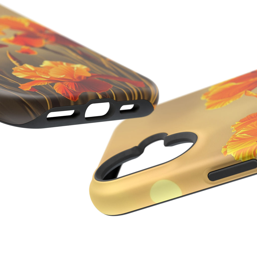 iPhone Iris Garden Gold Foil Luxury Slim Everyday Designer Case · iPhone Case