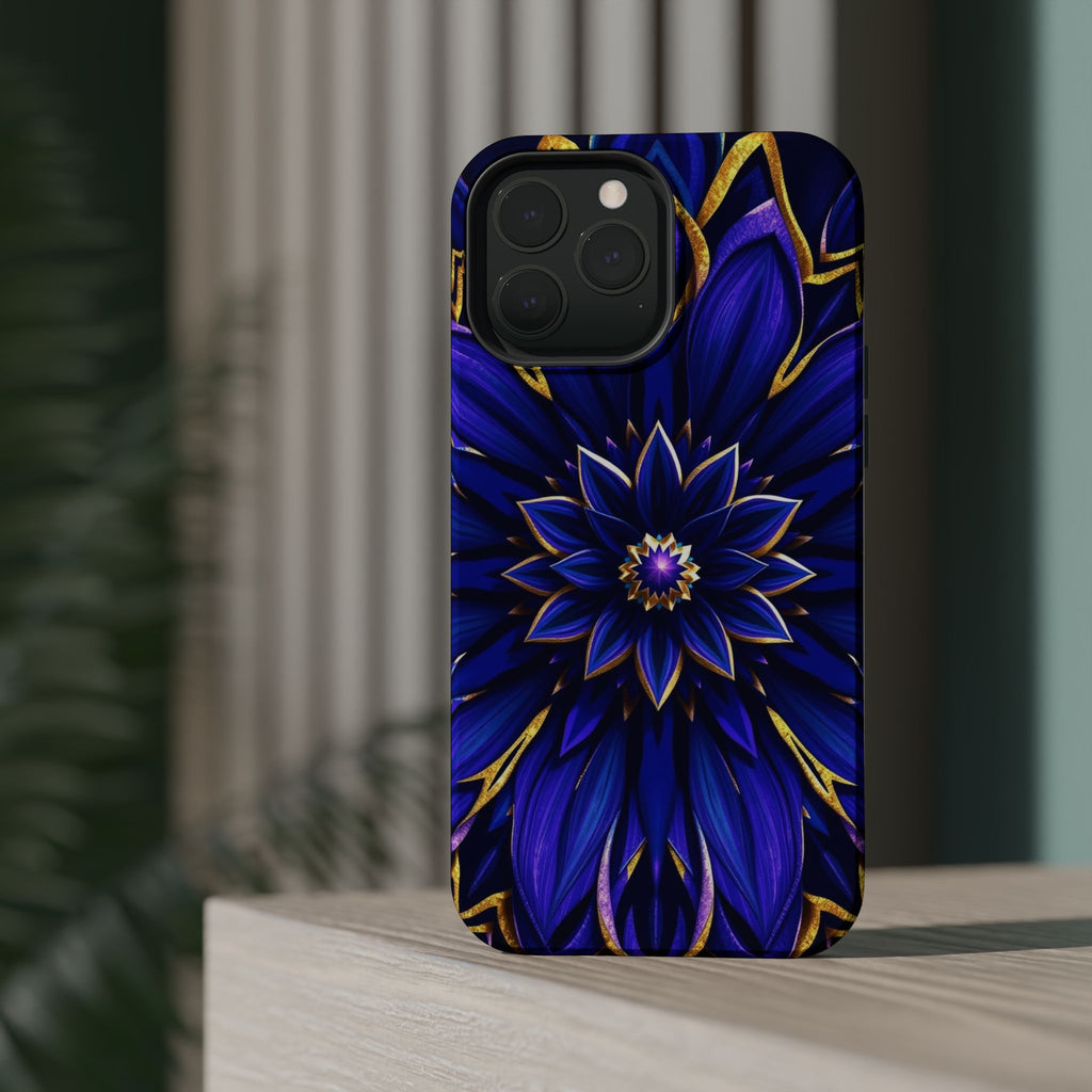 iPhone Floral Mandala Electric Art 14 Slim Everyday Designer Case · iPhone Case