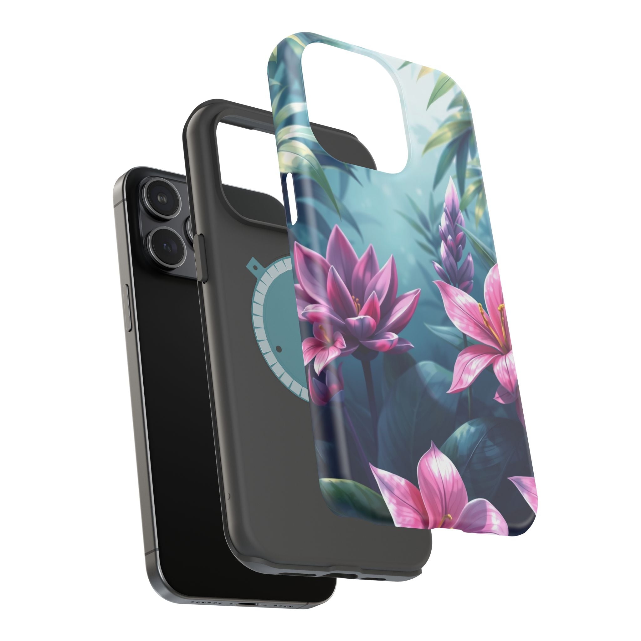 iPhone Indigo And Violet Jungle Floral Slim Everyday Designer Case · iPhone Case