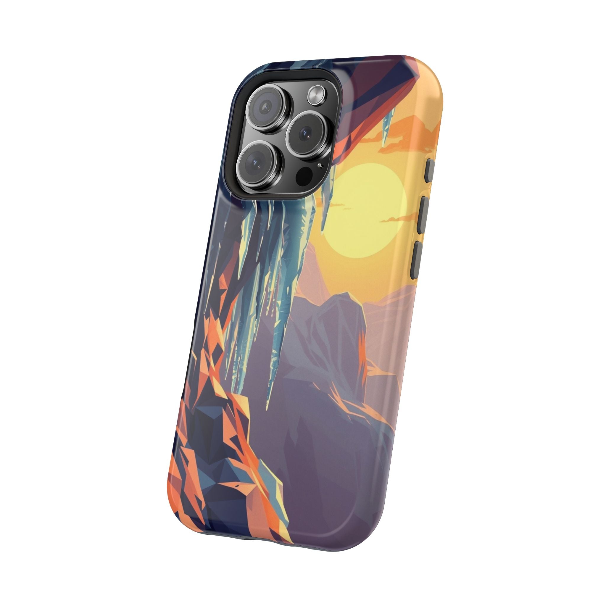 iPhone Sunset Amber And Peach Icicle Formation Soft iPhone Finish · iPhone Case