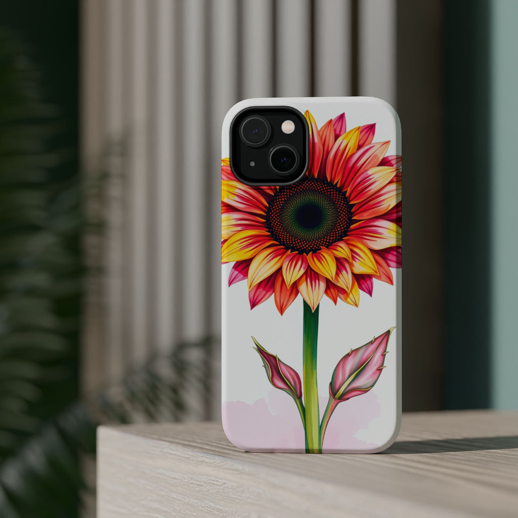 iPhone Sunflower Pop Vibrant Watercolor Slim Snap Case · iPhone Case