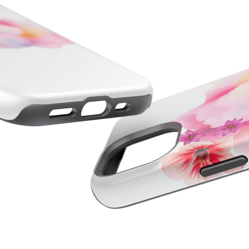 iPhone Pastel Floral Cloud Vibrant Watercolor Carry Case Slim Snap Case · iPhone