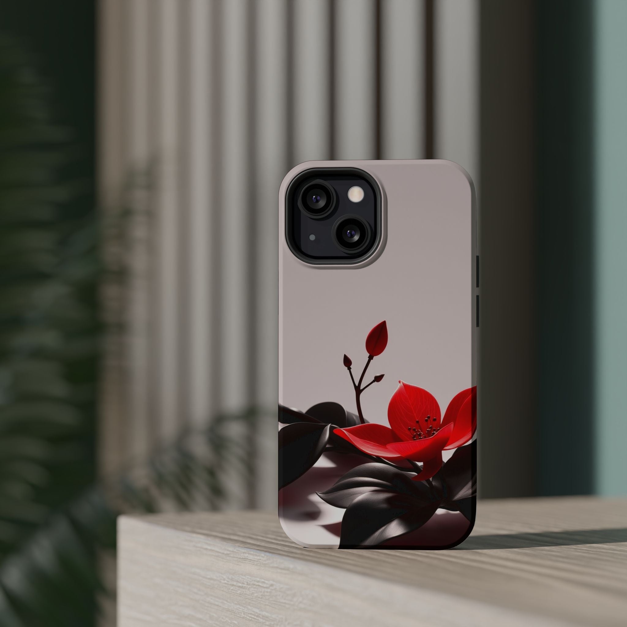 iPhone Radiant Bloom and Leaf Design Slim Everyday Designer Case · iPhone Case