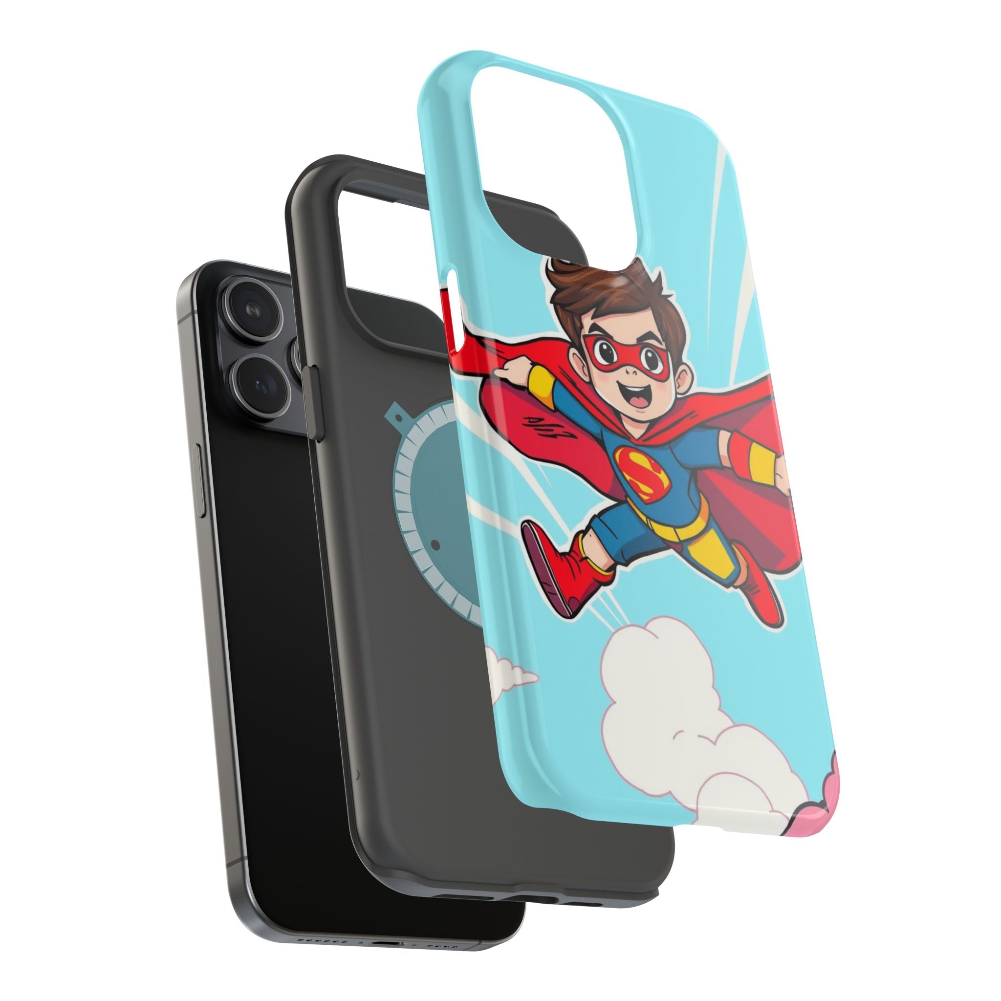 iPhone Kid Superhero Flying Kids Fun iPhone Phone Case Gift Slim · iPhone Case
