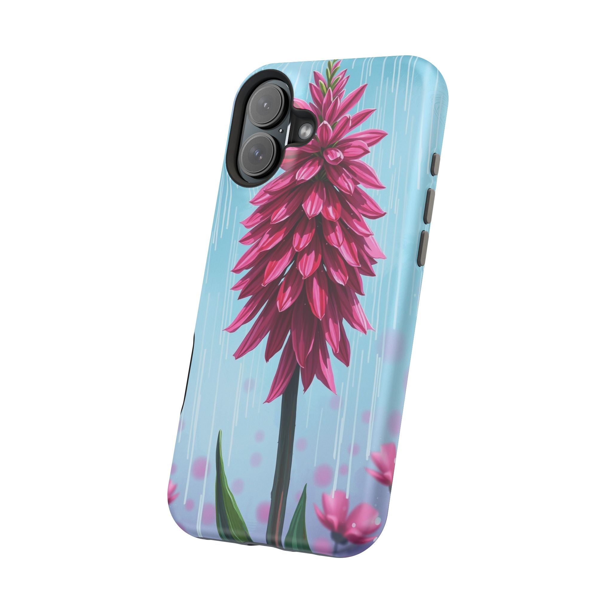 iPhone Cyan And Magenta Spring Shower Bloom Slim iPhone Everyday · iPhone Case