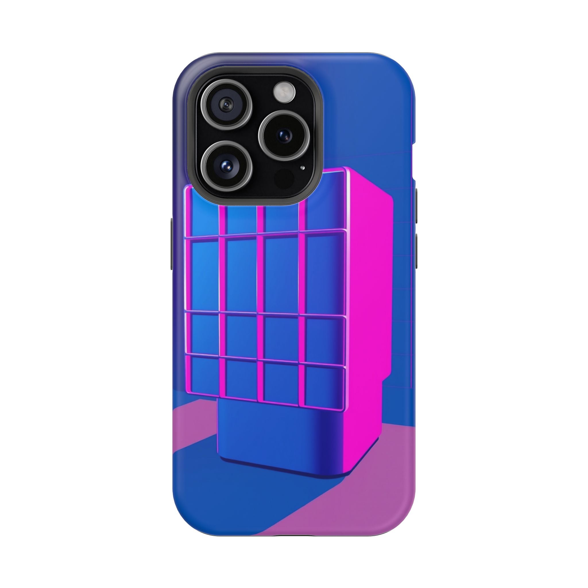 iPhone Earthy 80s Grid Synthwave Design Slim Everyday Designer Case · iPhone Cas
