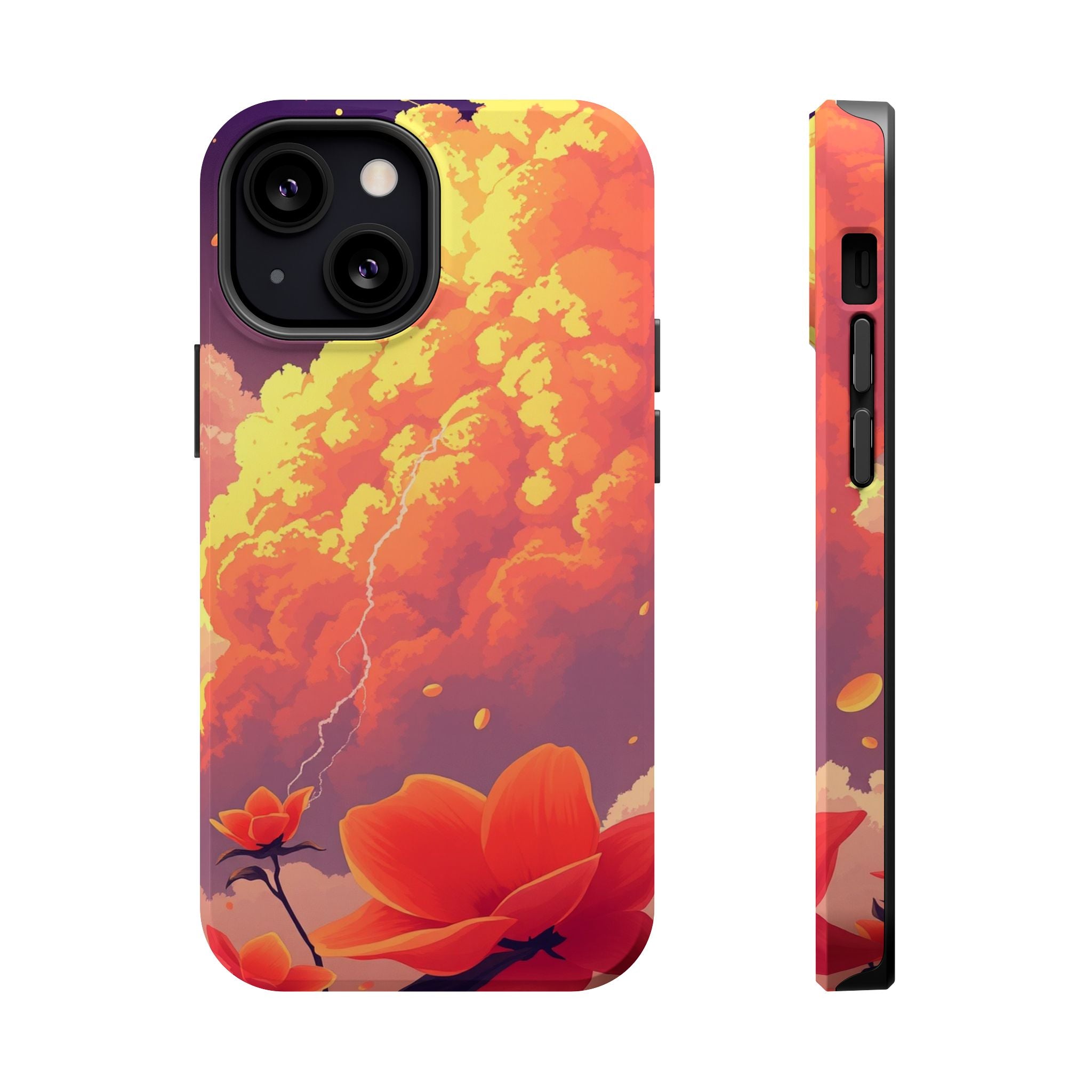 iPhone Sunset Amber And Peach Petal Storm Slim iPhone Everyday Designer · iPhone
