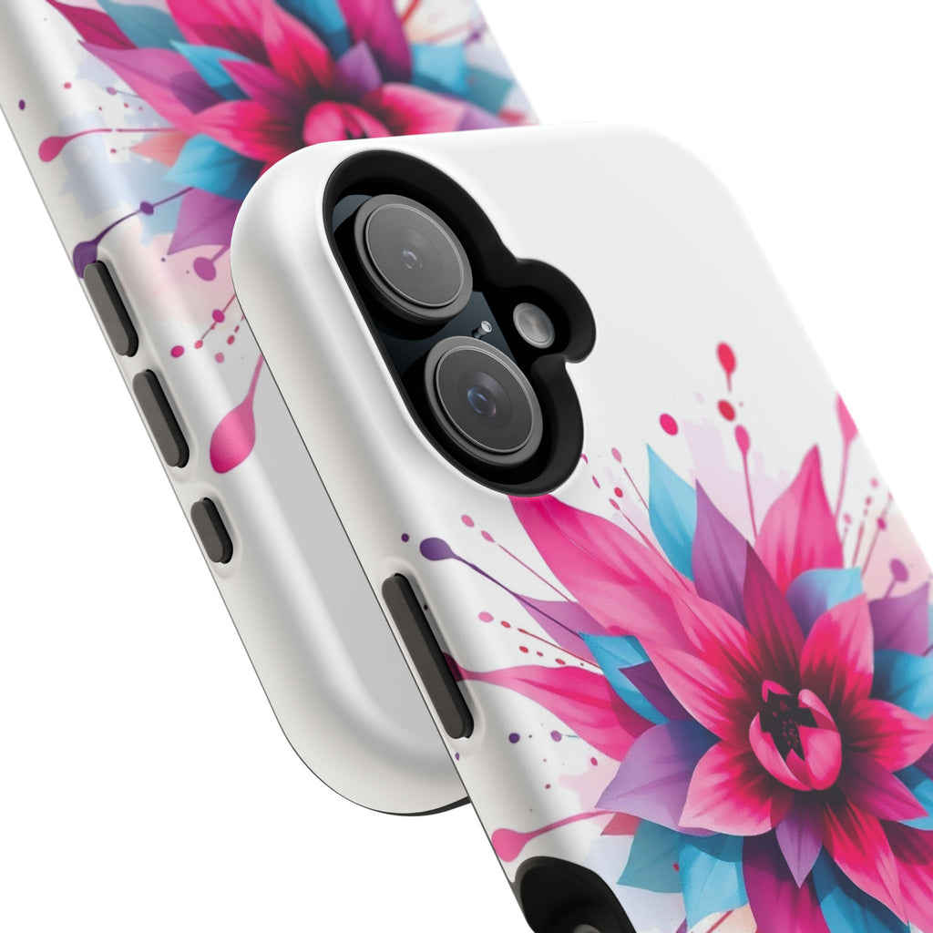 iPhone Floral Watercolor Splash Electric Art Slim iPhone Everyday · iPhone Case