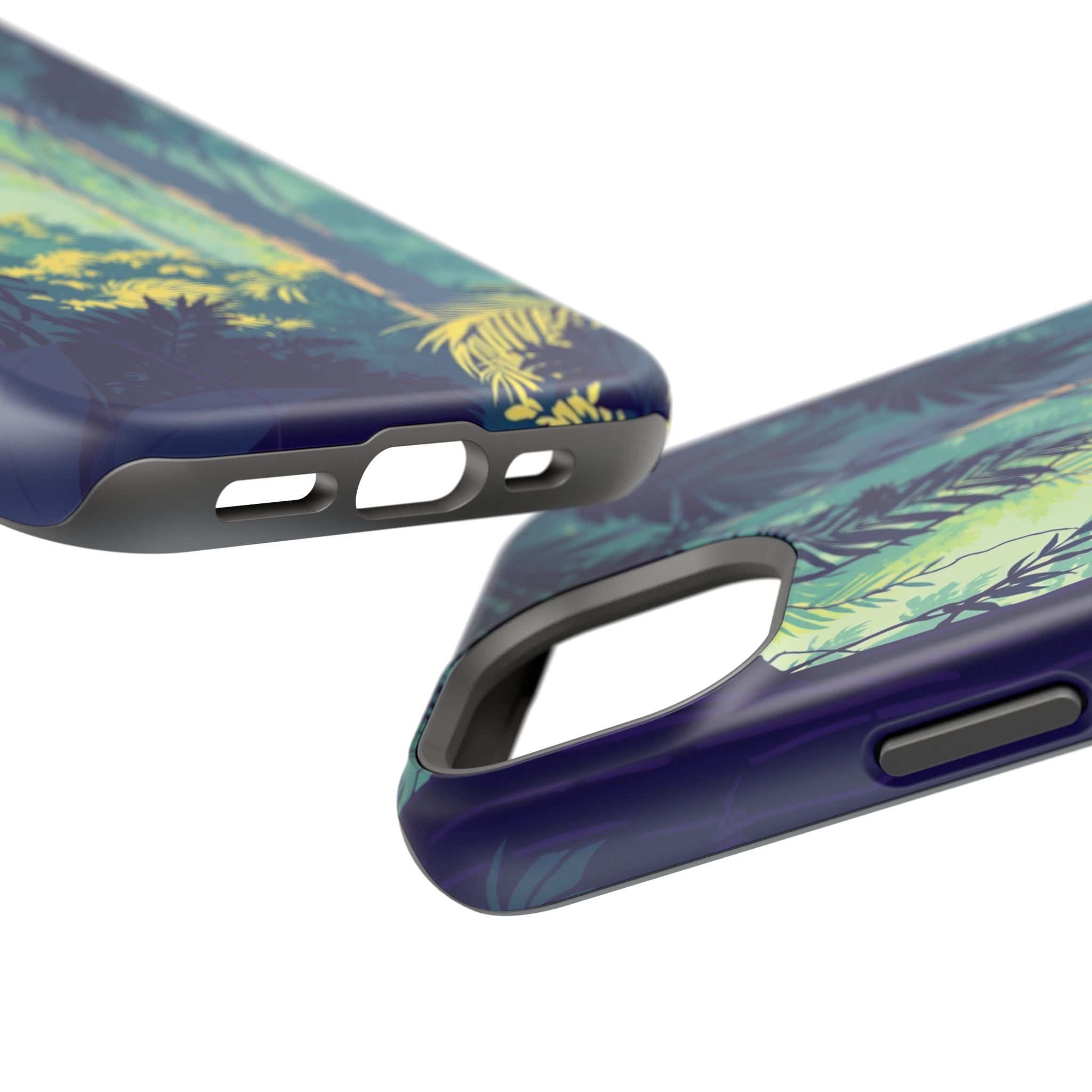 iPhone Mint And Blush Rainforest Canopy Slim Everyday iPhone Designer · iPhone C