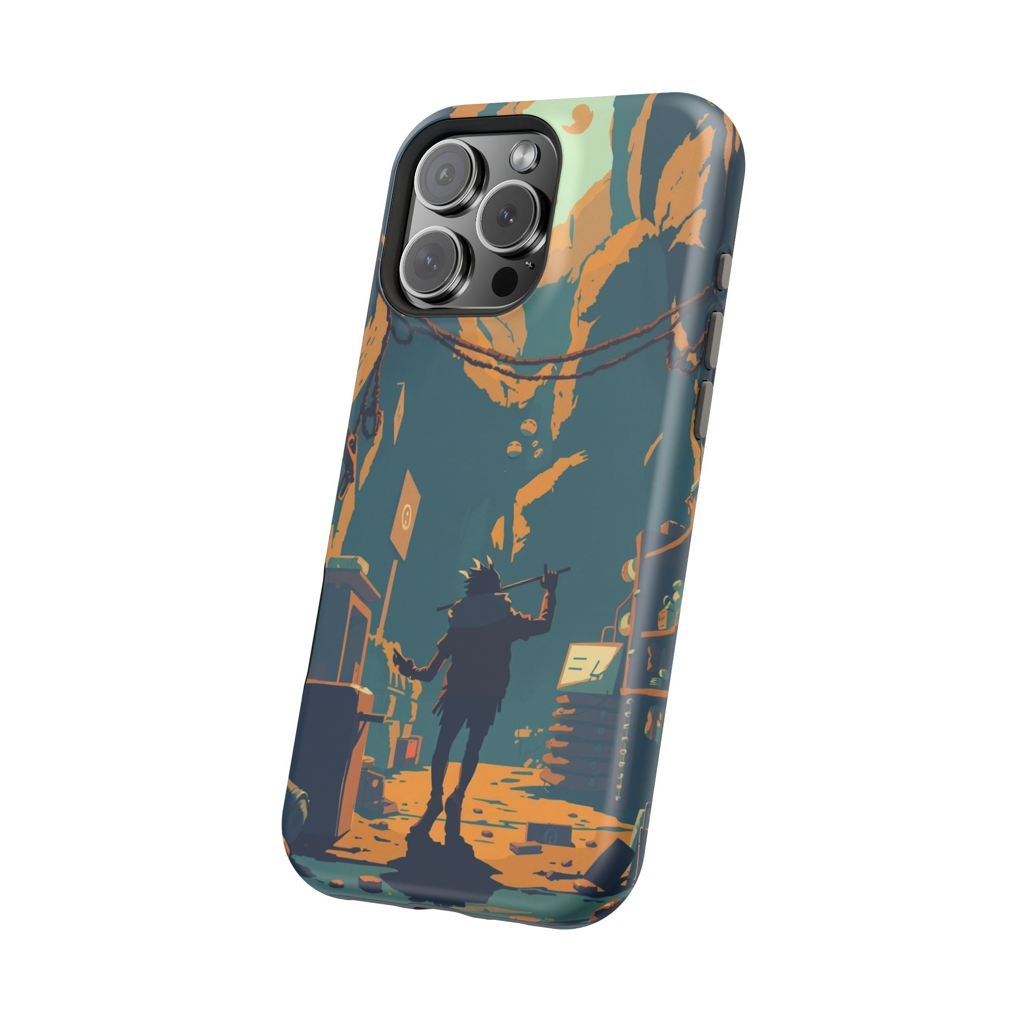 iPhone Mustard And Rust Unhinged in a Cute Way Soft Finish Everyday Case · iPhon
