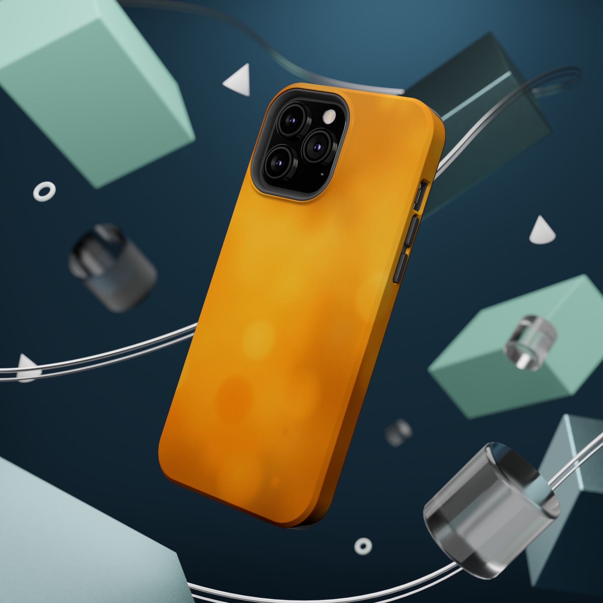 iPhone Mustard And Rust Pixel Blur Bold Modern Everyday Snap Case · iPhone Case
