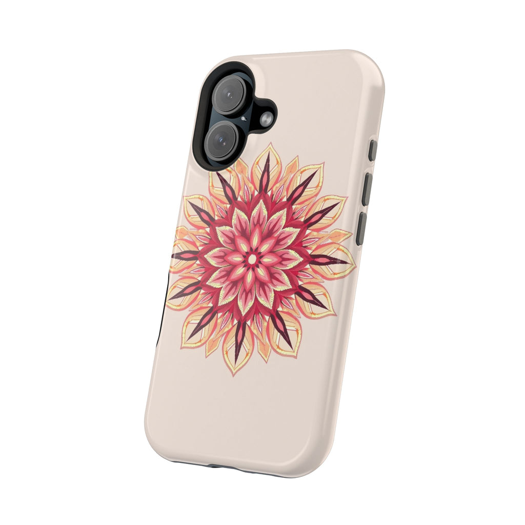 iPhone Floral Mandala Pixel Art -Bit Slim Everyday Designer Case · iPhone Case