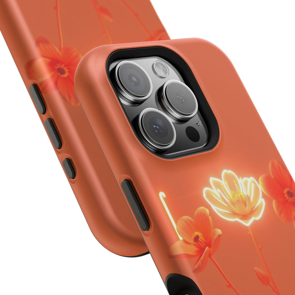 iPhone Neon Floral Enchanted Art Bold Modern Everyday Snap Case · iPhone Case
