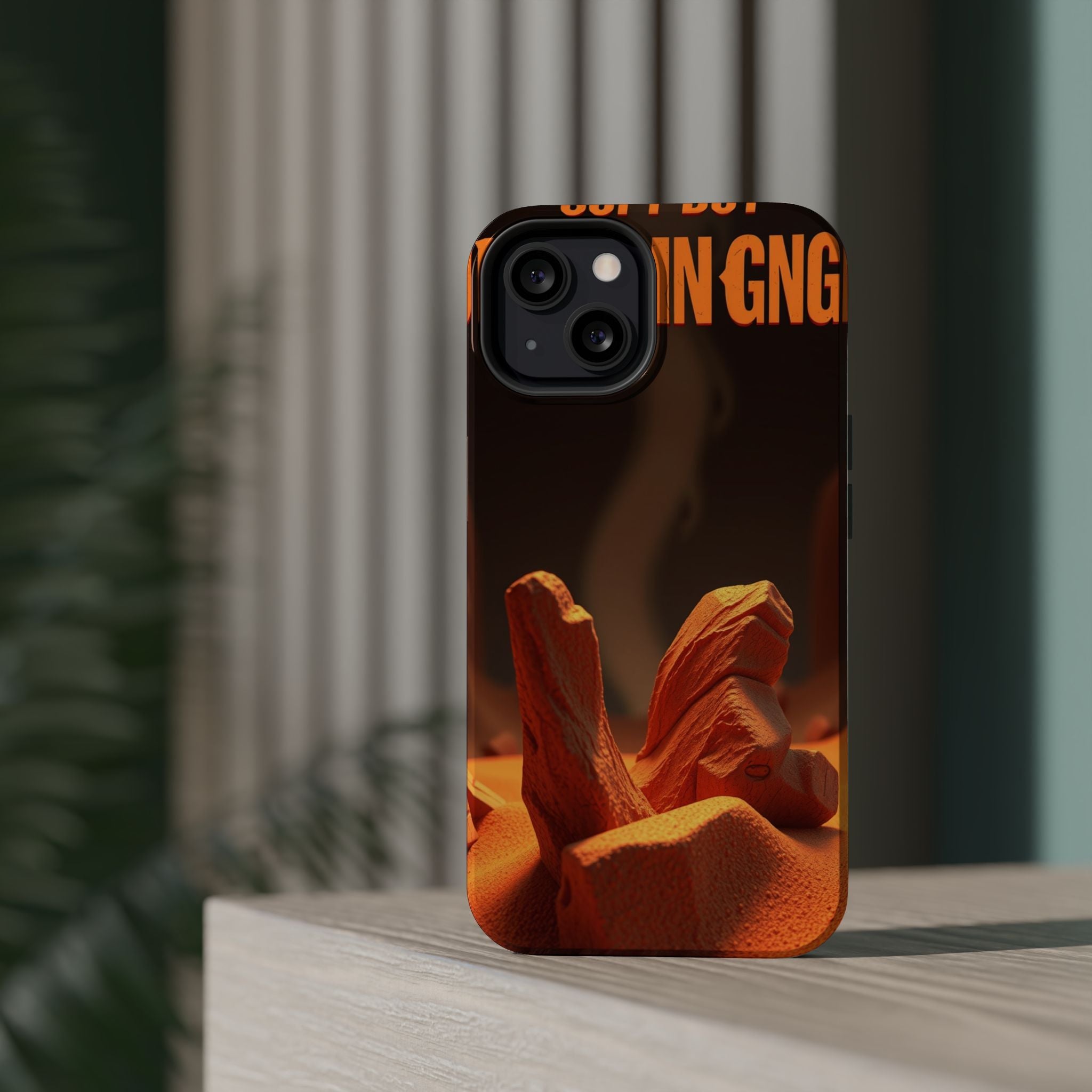 iPhone Earthy Soft but Unhinged Design Slim Everyday Designer Case · iPhone Case