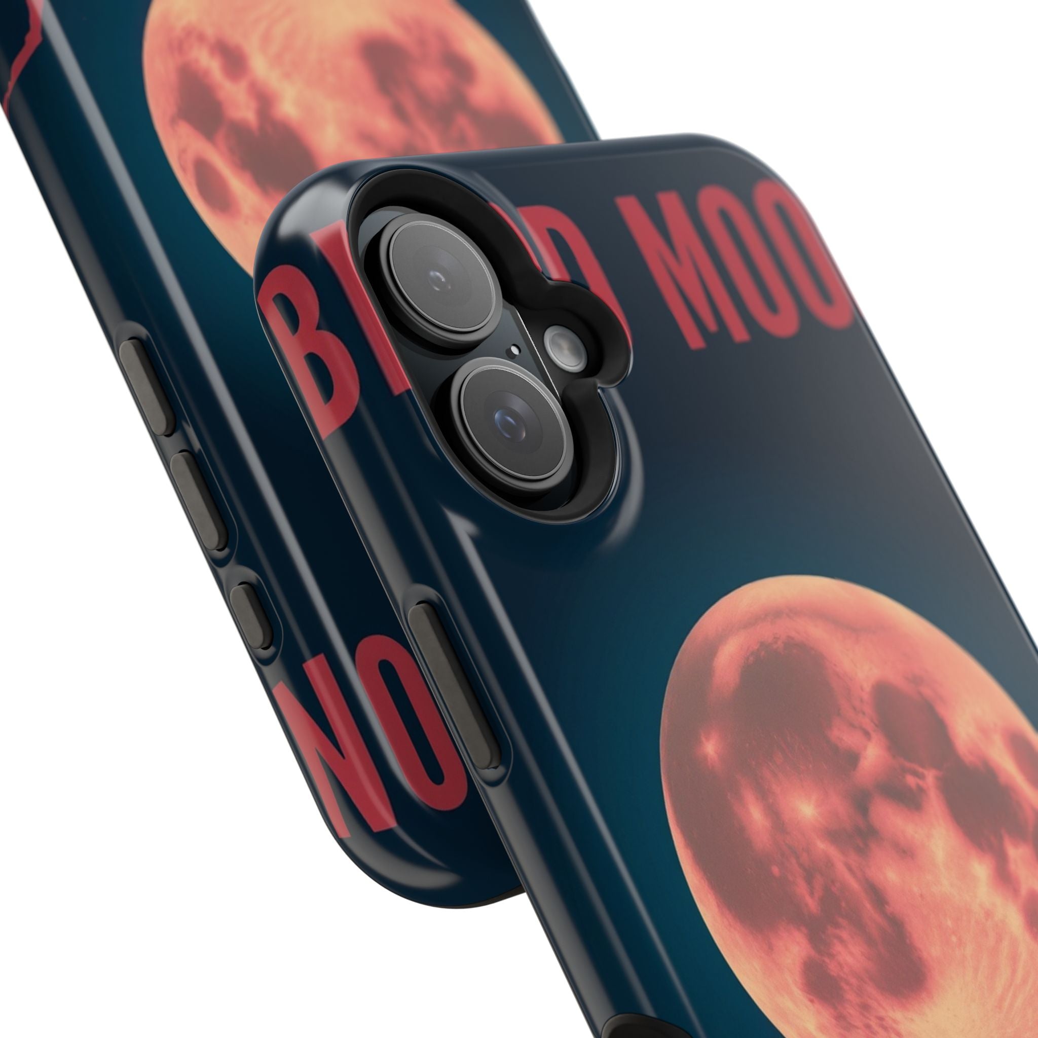 iPhone Blood Moon Rise Vintage Retro Poster Slim Everyday Designer Case · iPhone