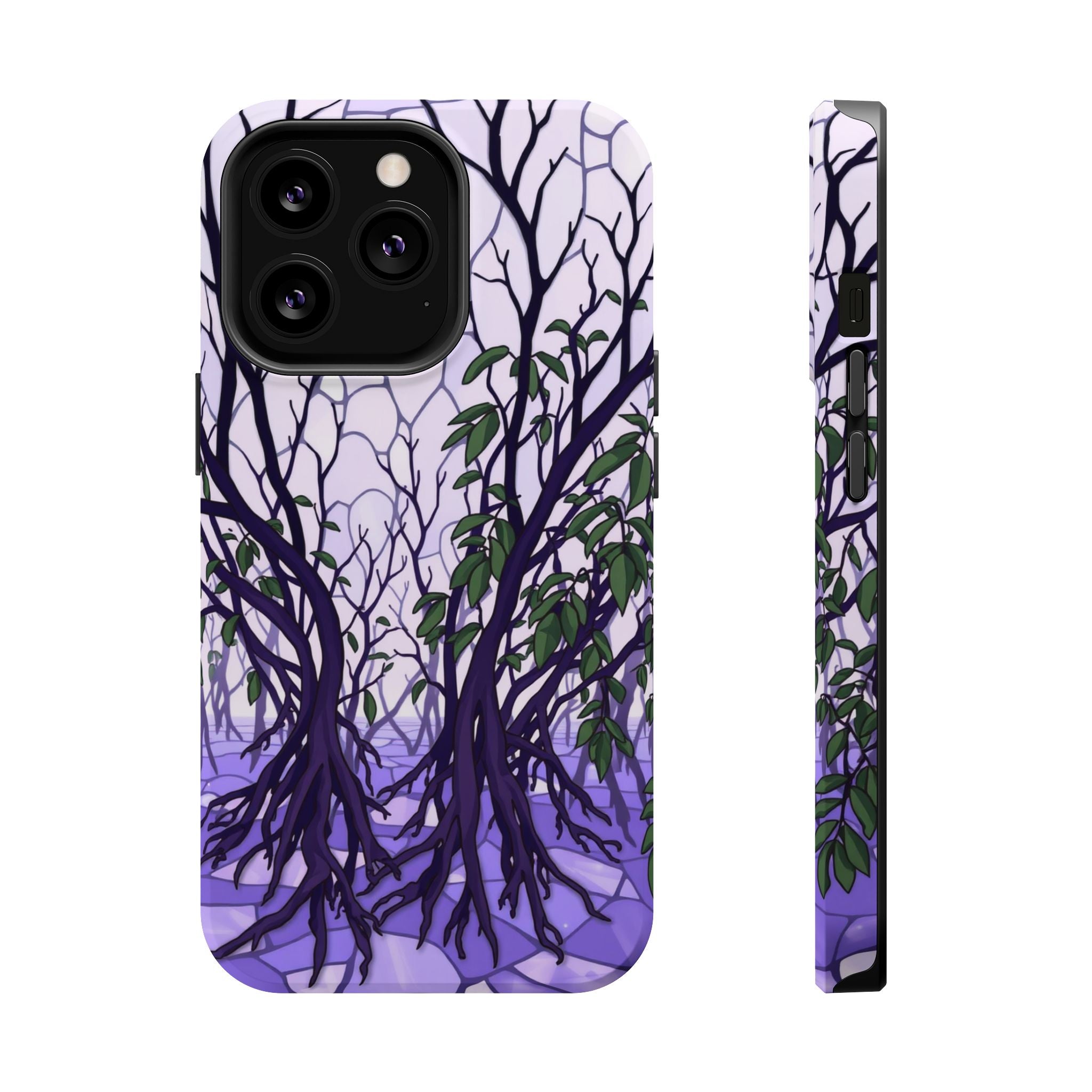 iPhone Lavender And Pearl Mangrove Roots Slim Everyday iPhone Designer · iPhone