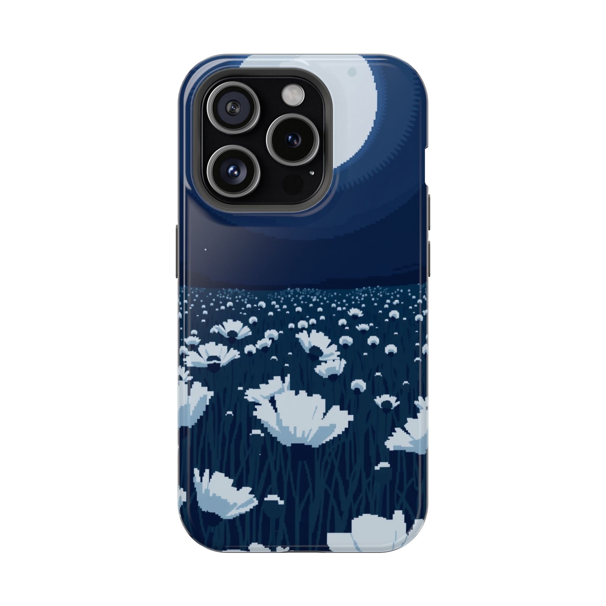 iPhone Poppy Field Pixel Art -Bit Bold Modern Everyday Snap Case · iPhone Case