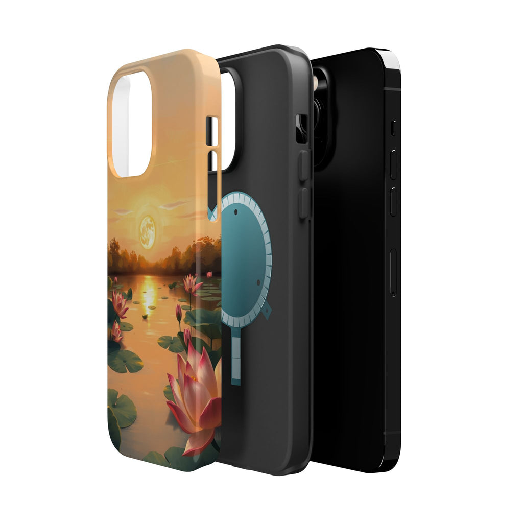 iPhone Lotus Pond Oil Painting Impressionist Slim iPhone Everyday · iPhone Case