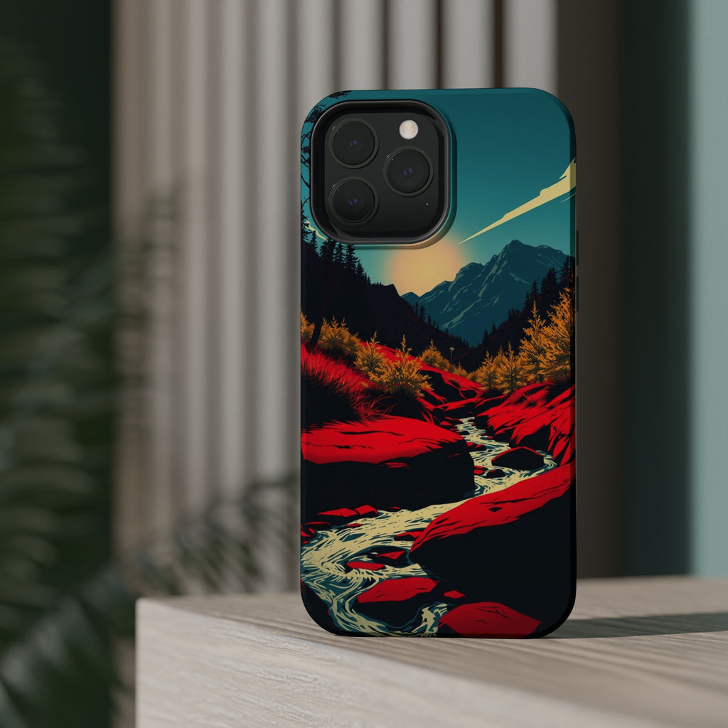 iPhone Earthy Spring Creek Design Bold Modern Everyday Snap Case · iPhone Case