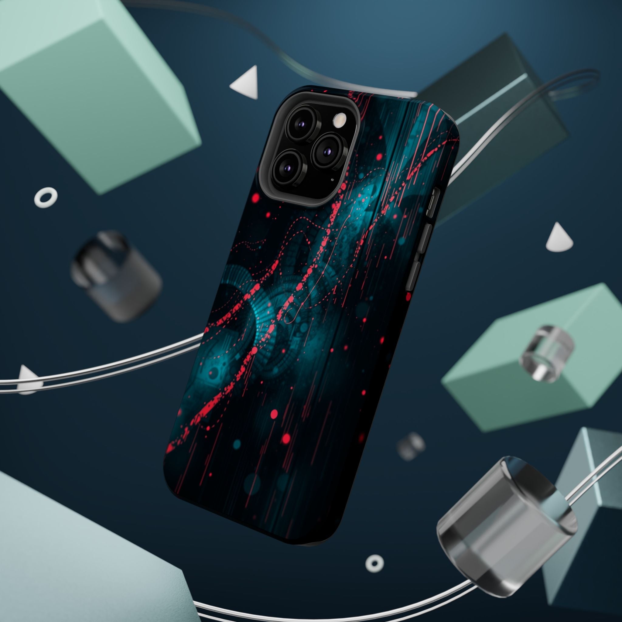 iPhone Digital Noise Cinematic Art Bold Modern Everyday Snap Case · iPhone Case