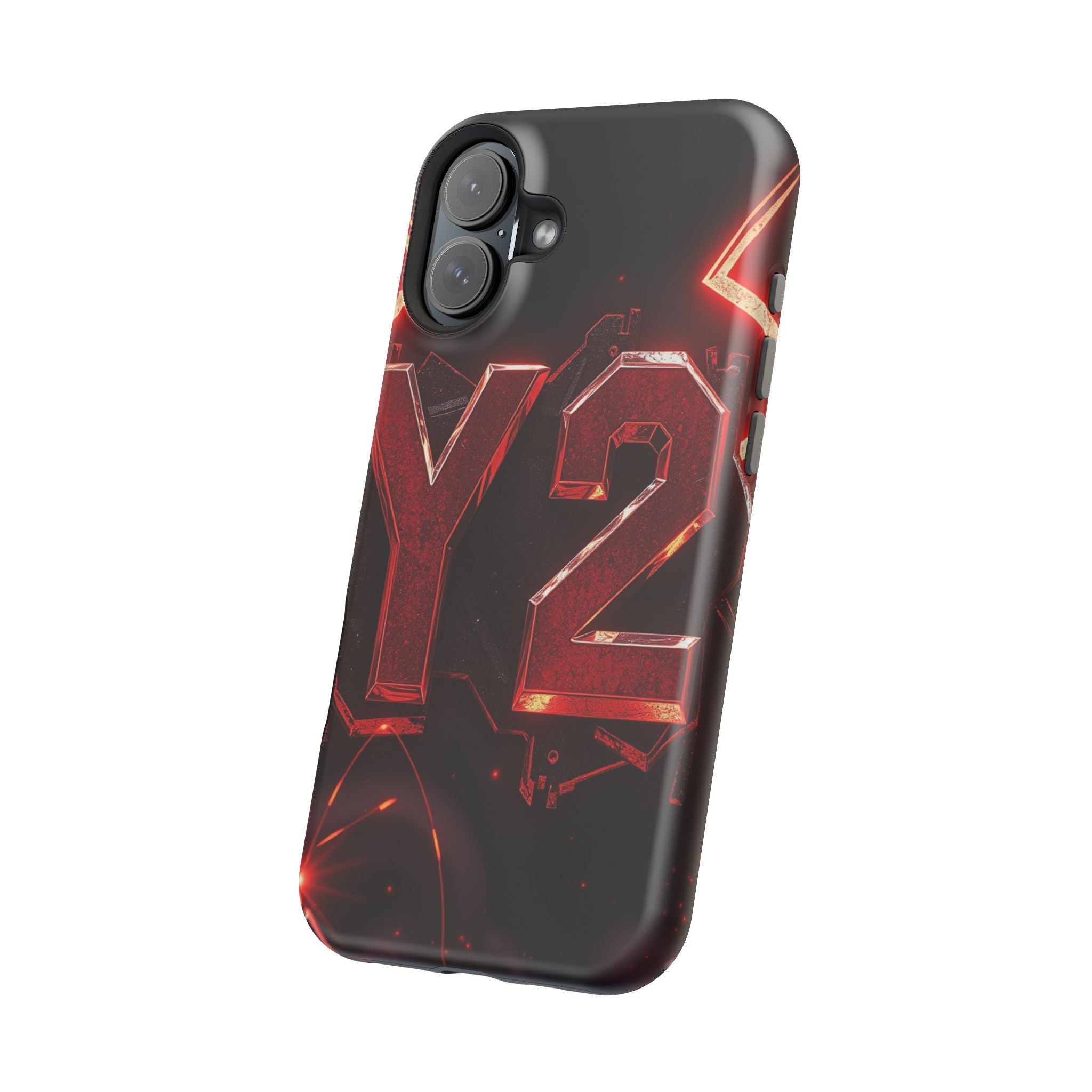 iPhone Y2K Holographic Bold Art Slim Everyday Designer Case · iPhone Case