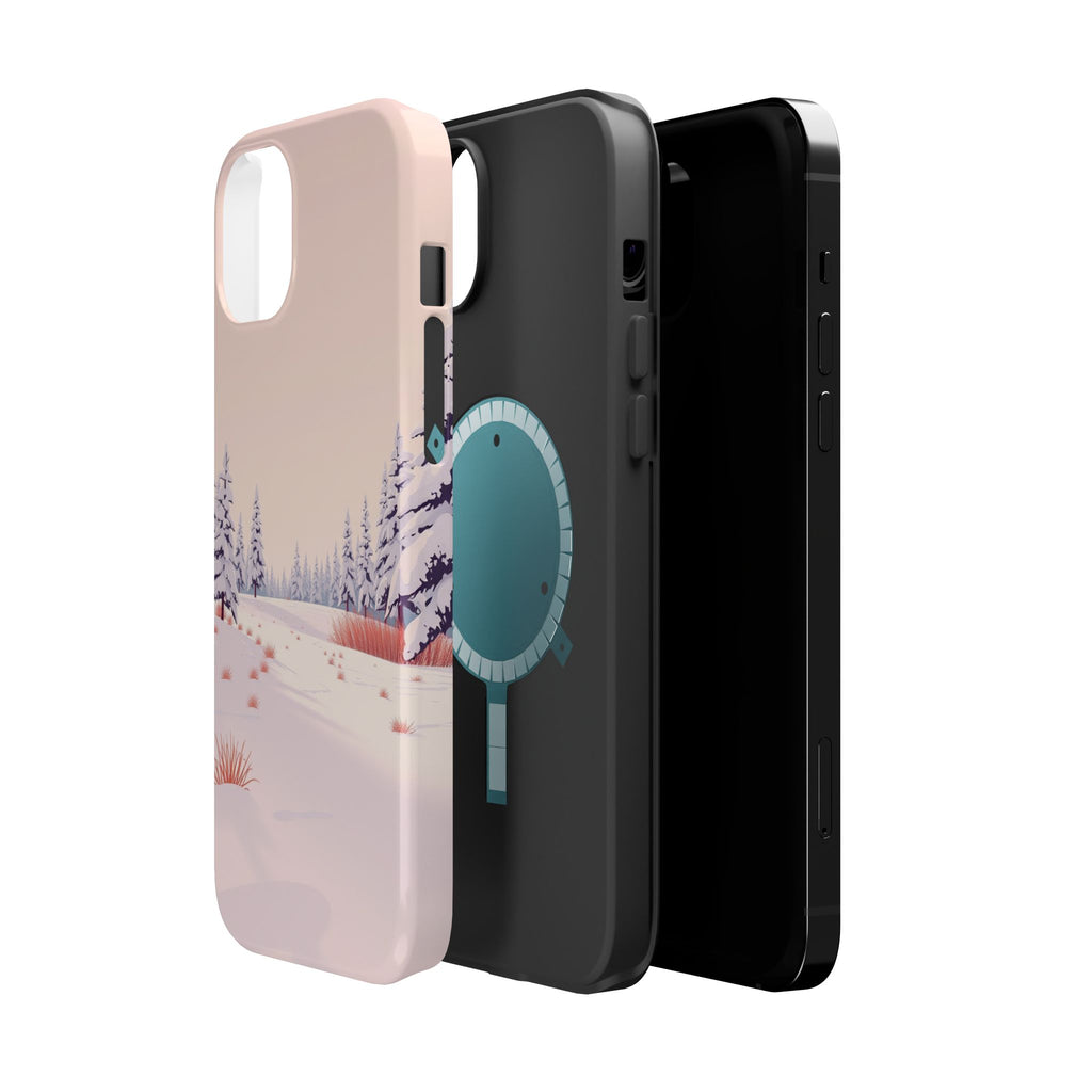 iPhone Snow Field Vintage Retro Poster Slim Everyday Designer Case · iPhone Case