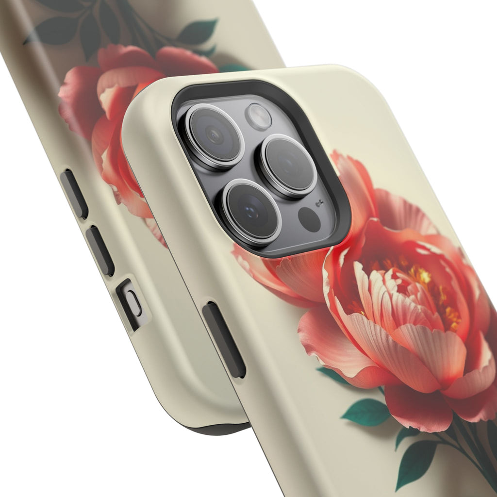 iPhone Emerald Green And Gold Peony Bouquet Slim iPhone Everyday · iPhone Case