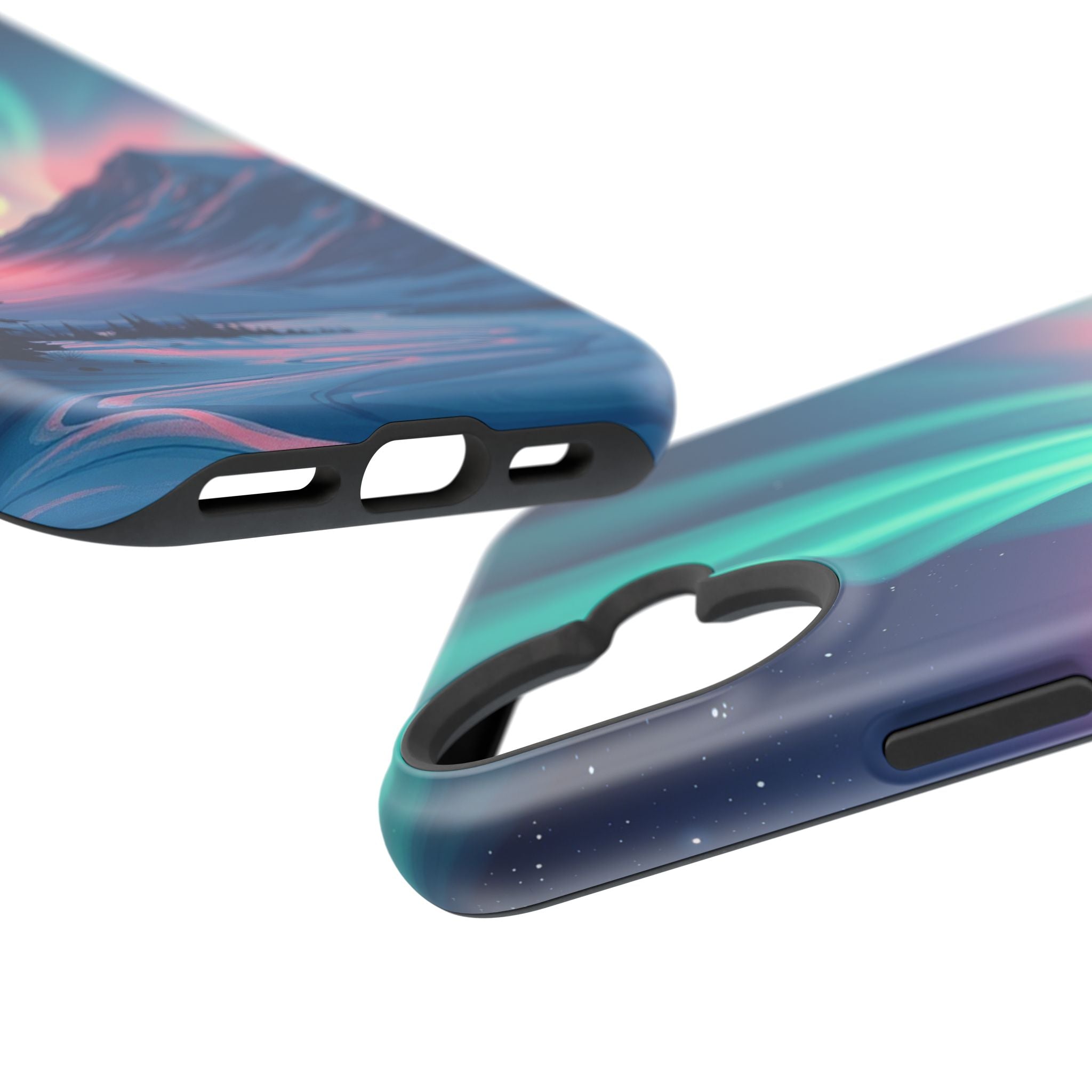 iPhone Mint And Blush Northern Lights Slim Everyday iPhone 18 Designer · iPhone