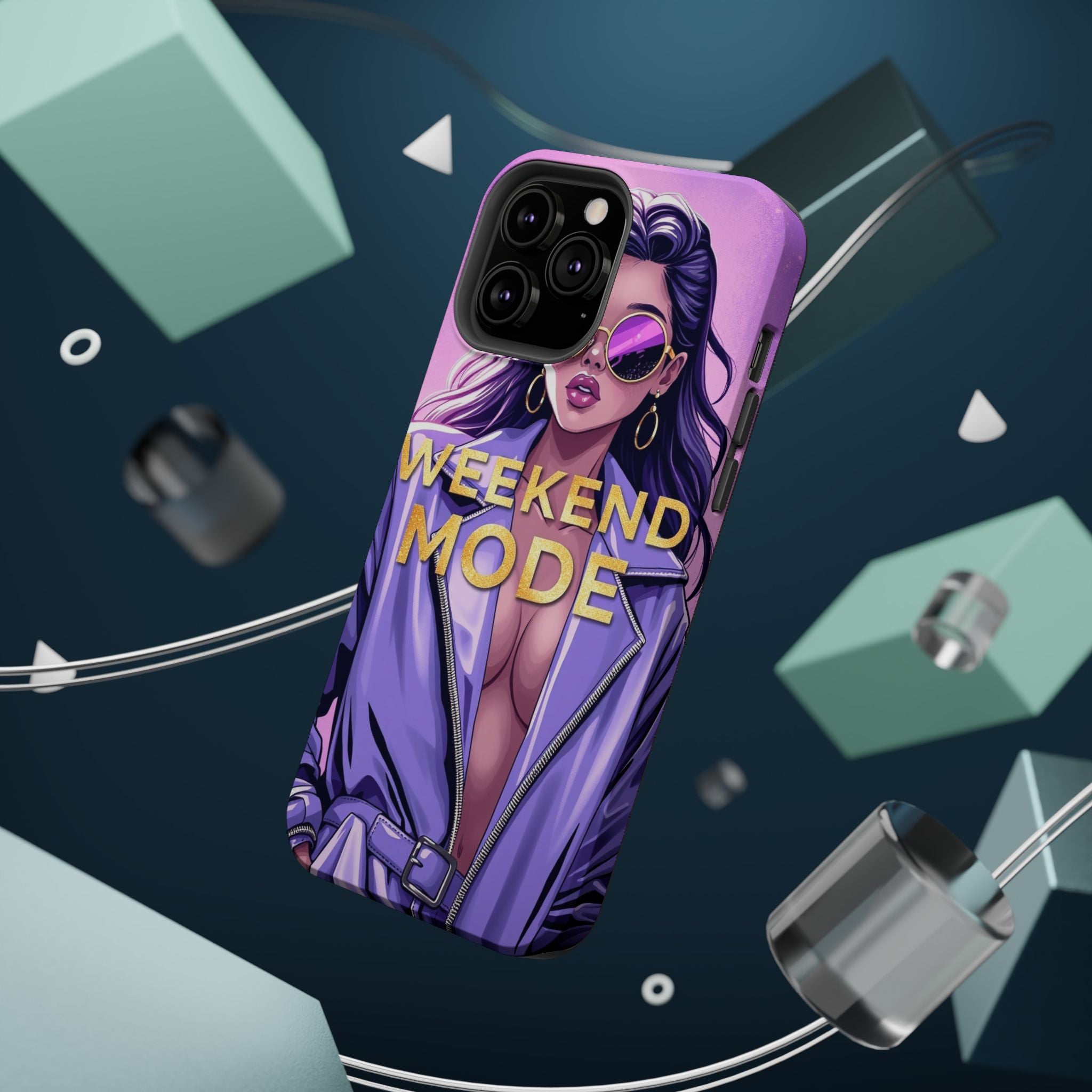 iPhone Lavender And Pearl Weekend Mode On Slim Everyday Designer Case · iPhone C