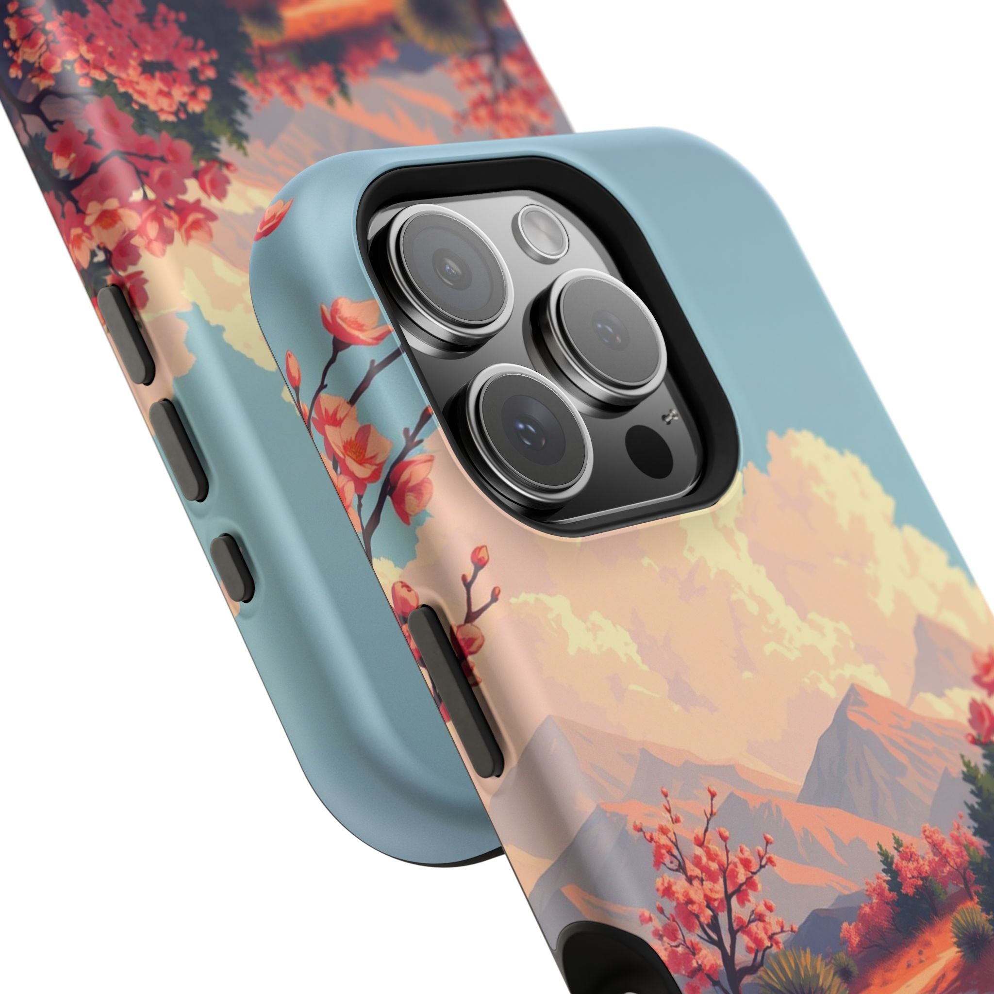 iPhone Burnt Orange And Sand Blossom Trail Slim iPhone Everyday · iPhone Case