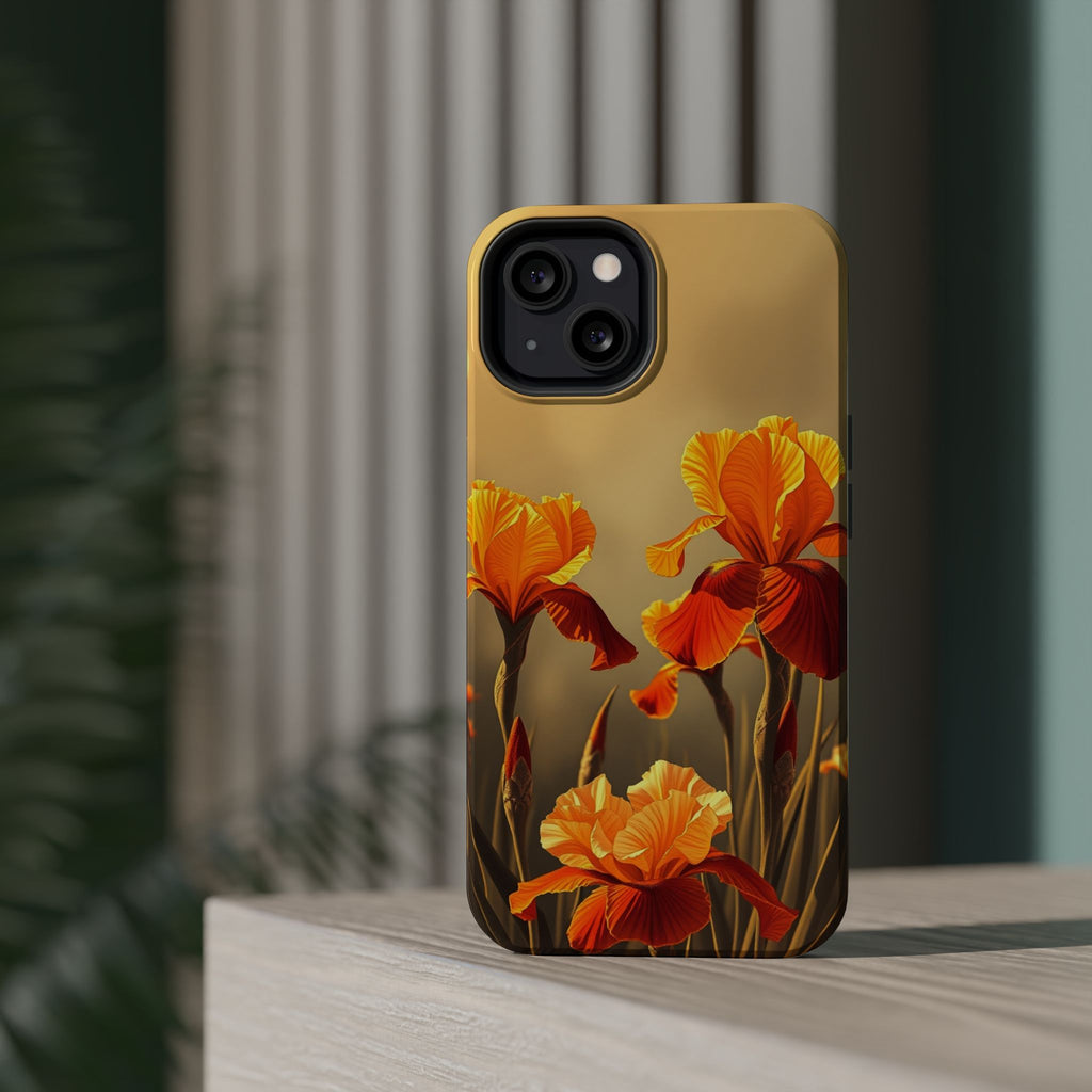 iPhone Iris Garden Gold Foil Luxury Slim Everyday Designer Case · iPhone Case