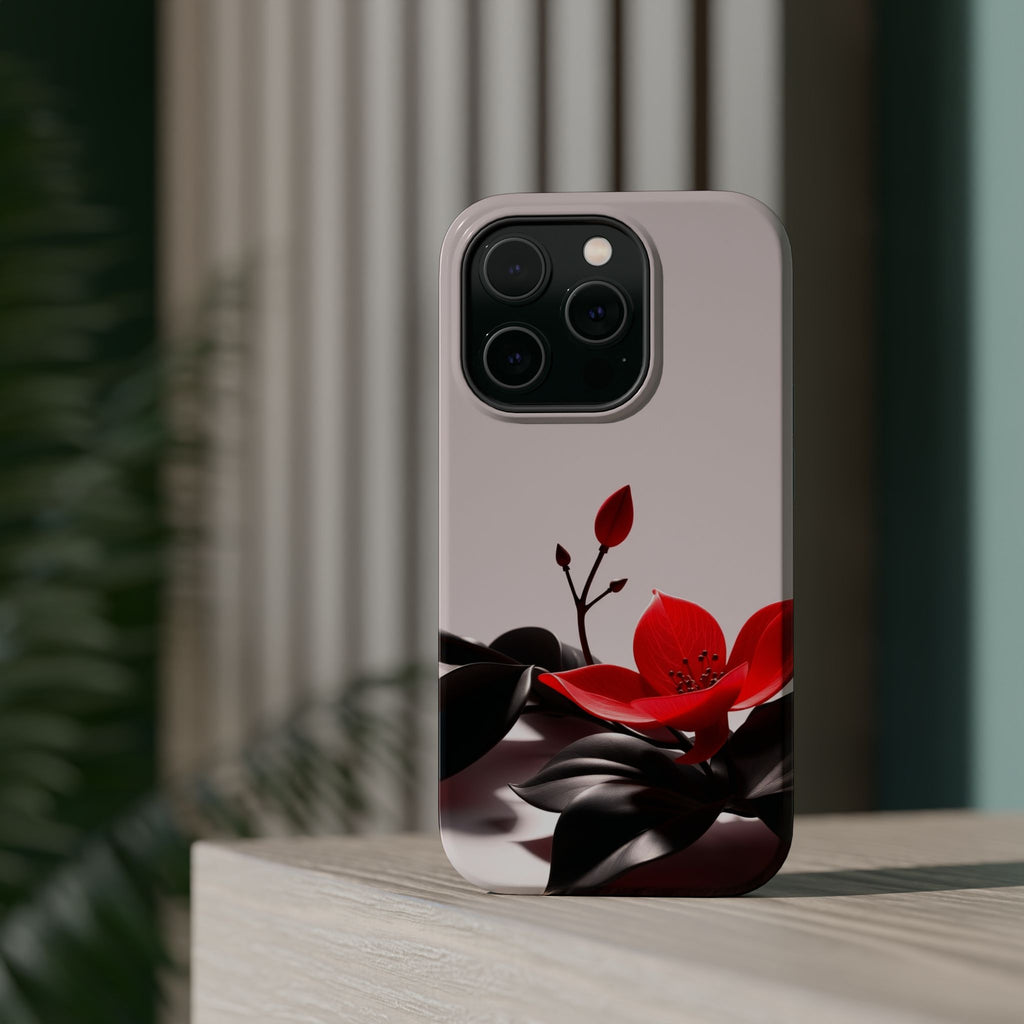 iPhone Radiant Bloom and Leaf Design Slim Everyday Designer Case · iPhone Case