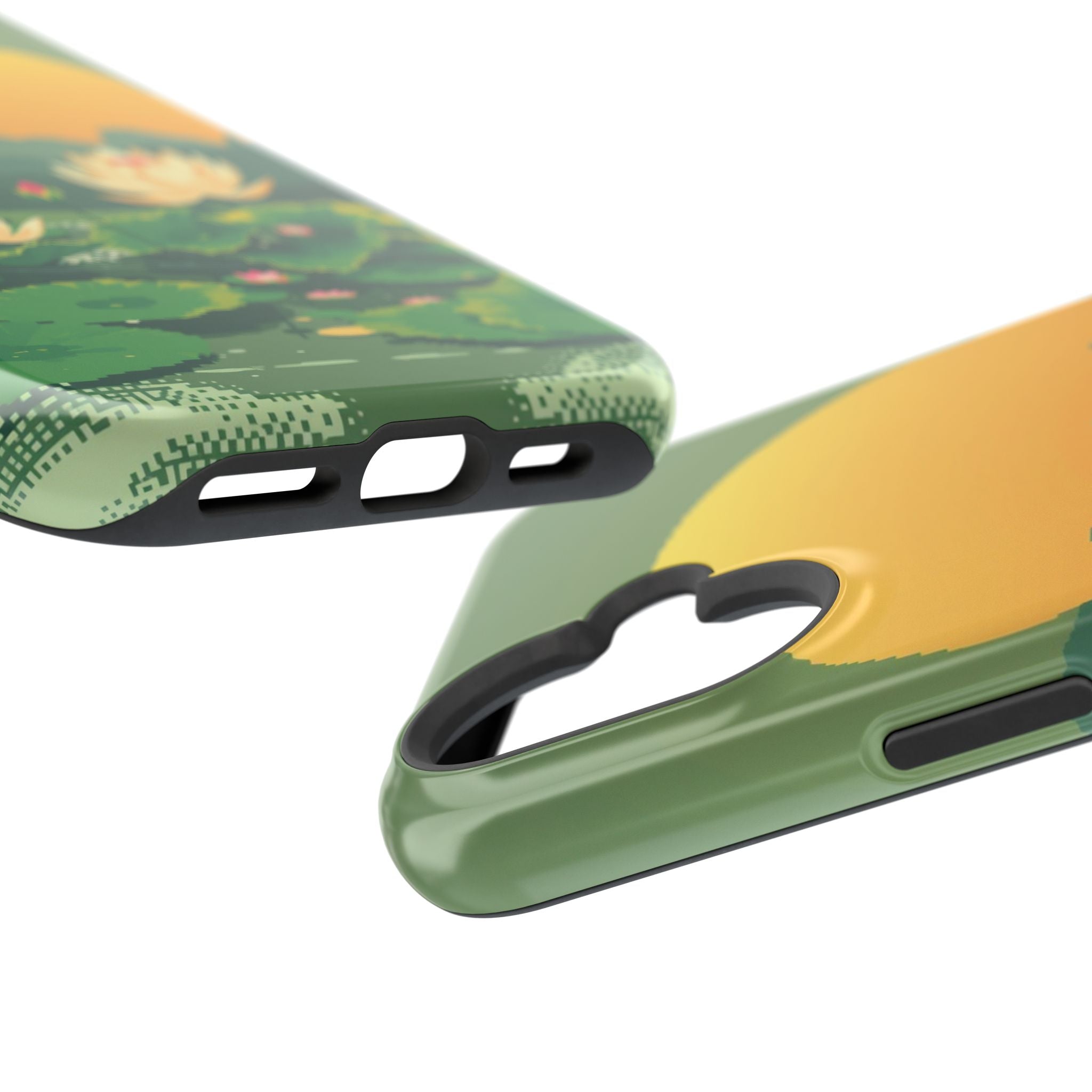 iPhone Lotus Pond Enchanted Art Slim Everyday Designer Case · iPhone Case