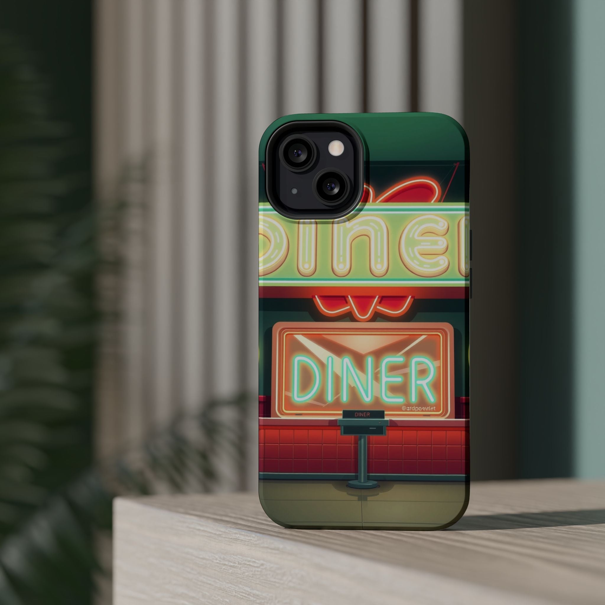iPhone Neon Diner Sign Mystic Art Bold Modern Everyday Snap Case · iPhone Case