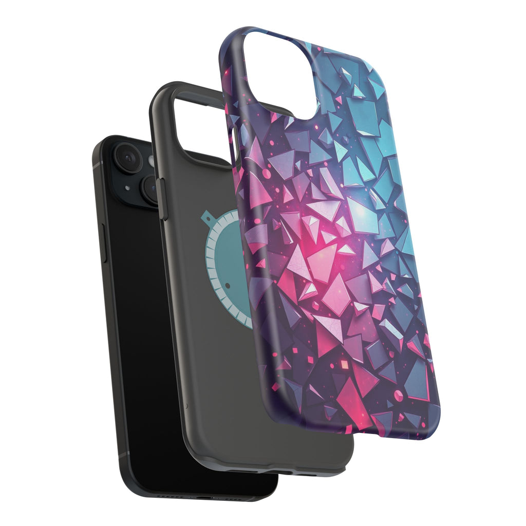 iPhone Mint And Blush Mosaic Shards Slim Everyday Designer Case · iPhone Case