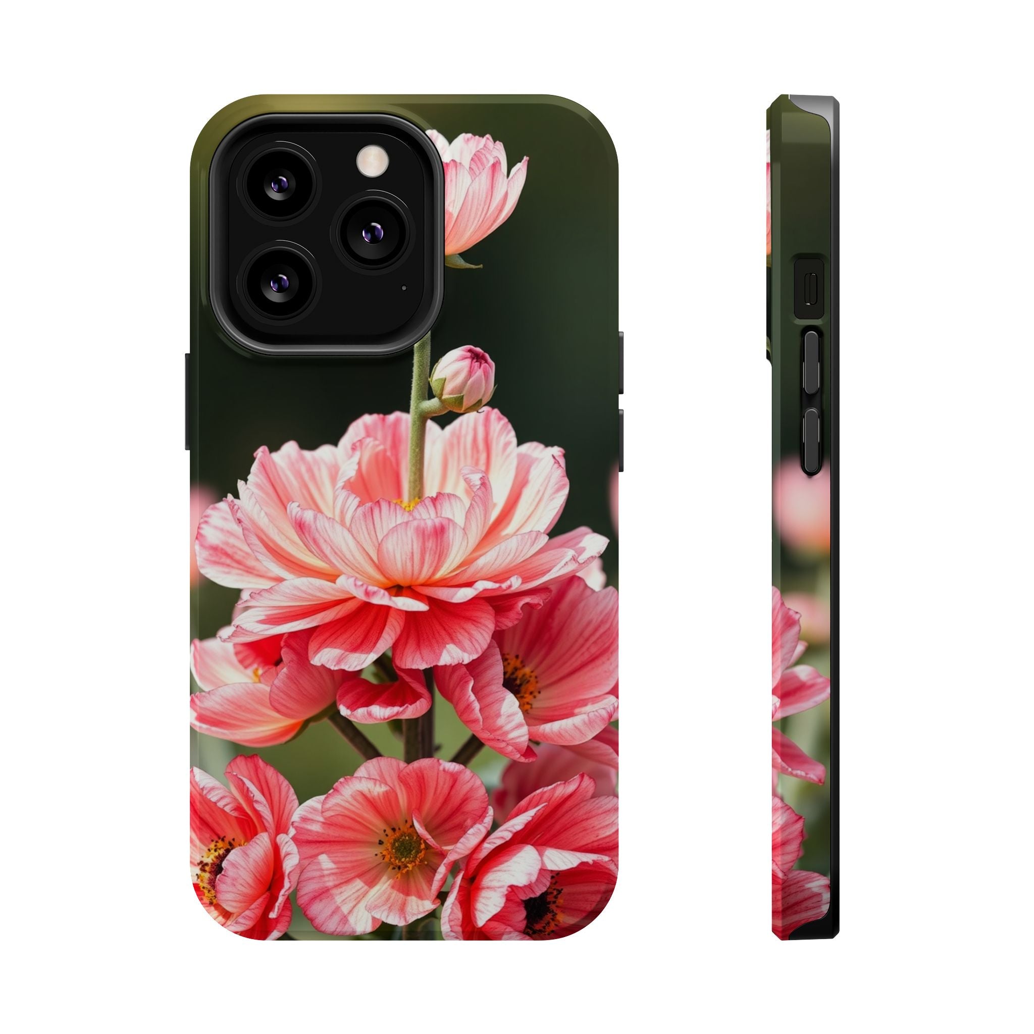 iPhone Ranunculus Stack Vibrant Watercolor Slim Snap Case · iPhone Case