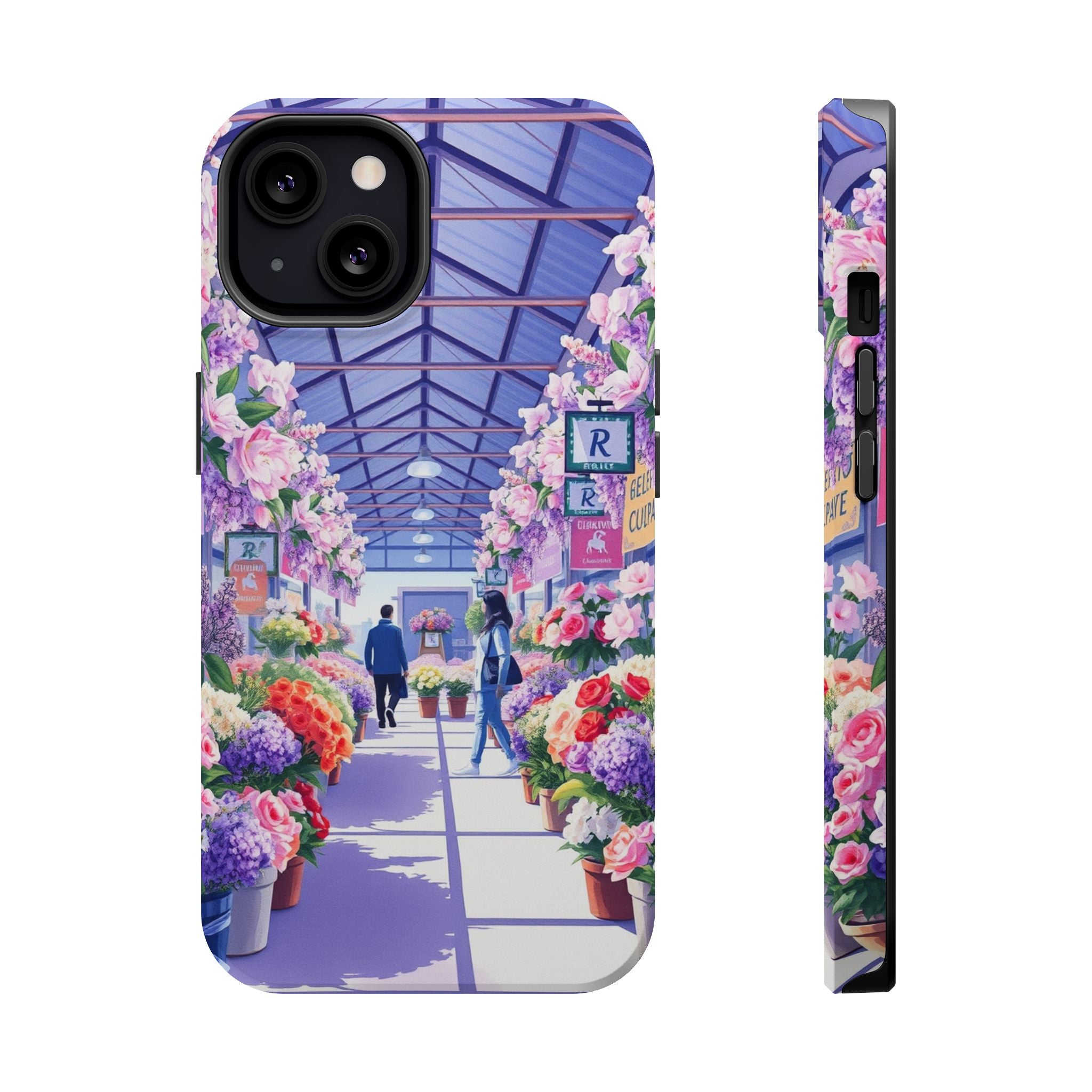 iPhone Flower Market Cinematic Art Clean Minimal Snap Cas Slim Snap Case · iPhon