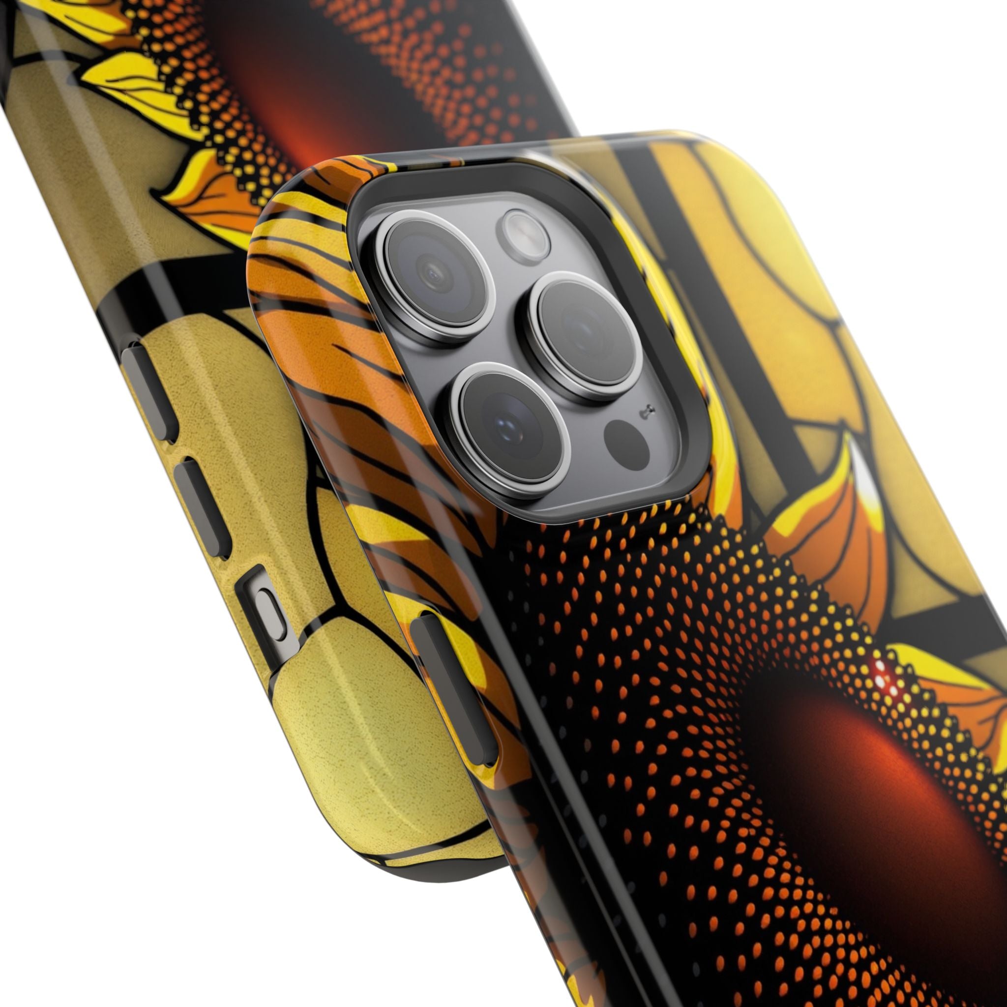 iPhone Sunflower Pop Stained Glass Bold Modern Everyday Snap Case · iPhone Case