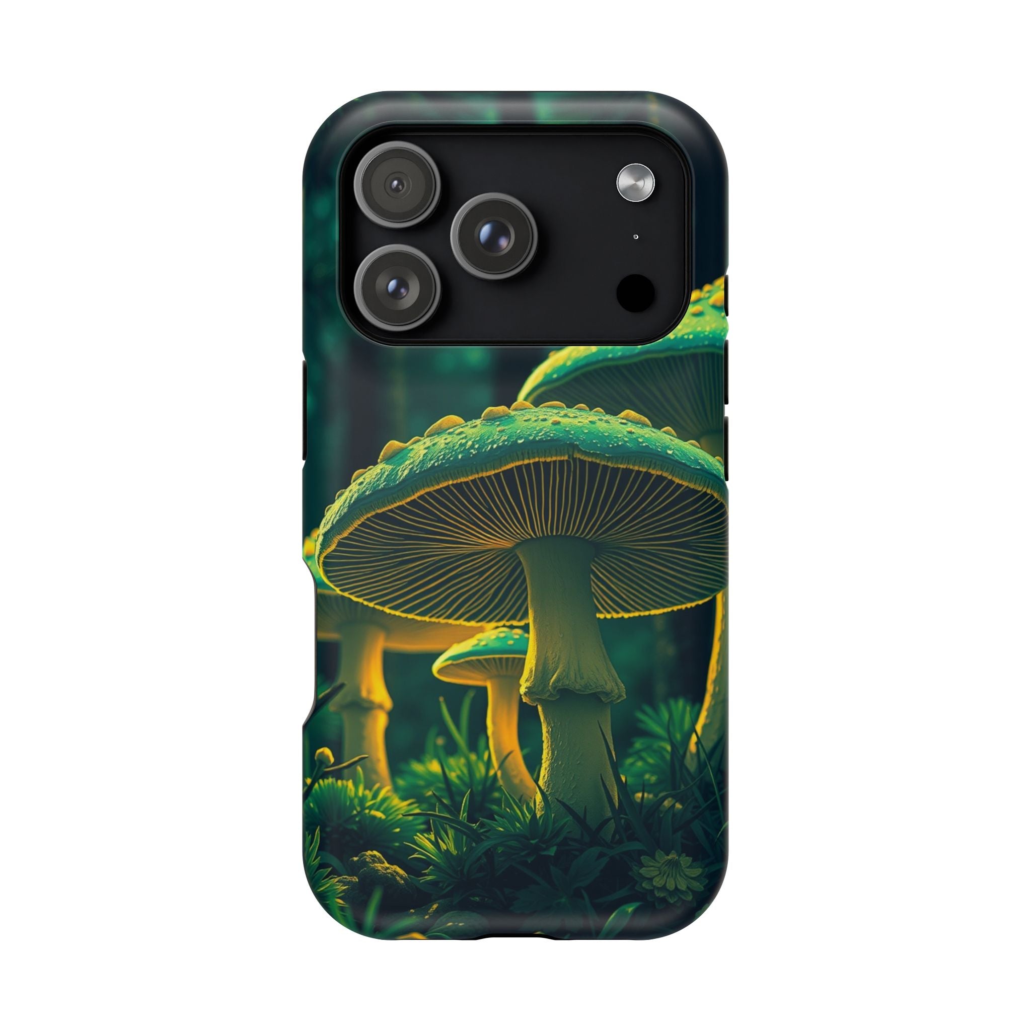 iPhone Emerald Green And Gold Mushroom Forest Slim iPhone Everyday · iPhone Case